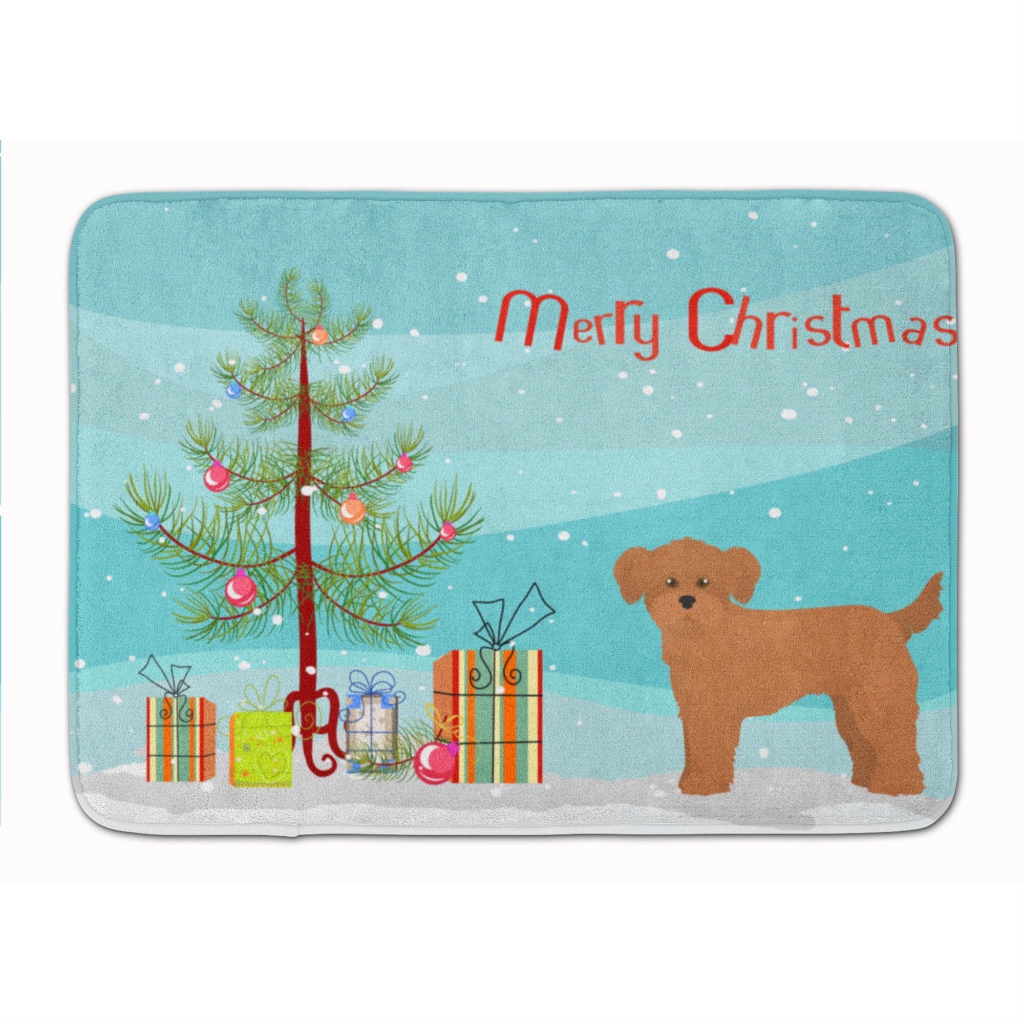 Caroline'S Treasures Shi Chi Christmas Tree Machine Washable Memory Foam Mat Doormats, Multicolor