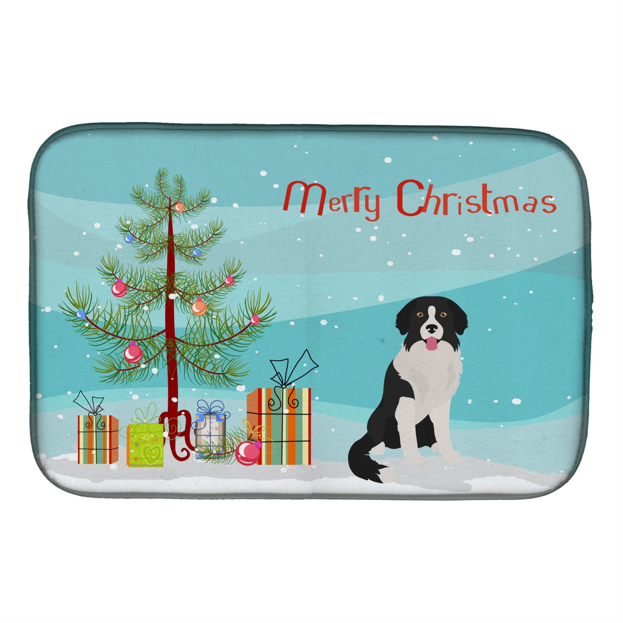 Caroline'S Treasures Ck3887Ddm Borador Christmas Tree Dish-Drying-Mats, 14 X 21, Multicolor