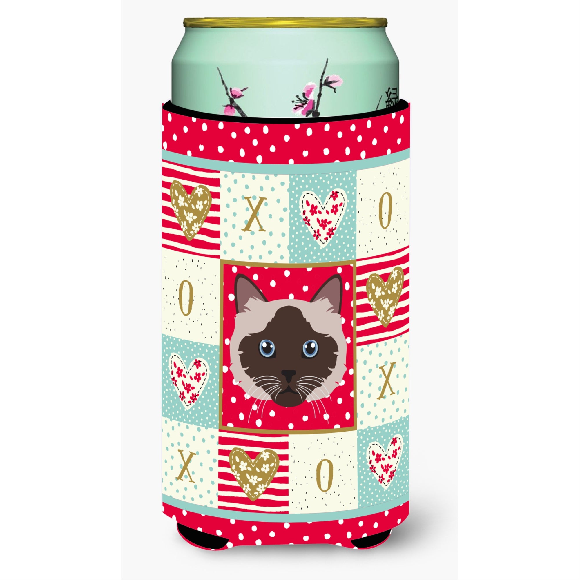 Caroline'S Treasures Ck5090Tbc Birman Cat Tall Boy Insulator Hugger Cold-Beverage-Koozies, Multicolor