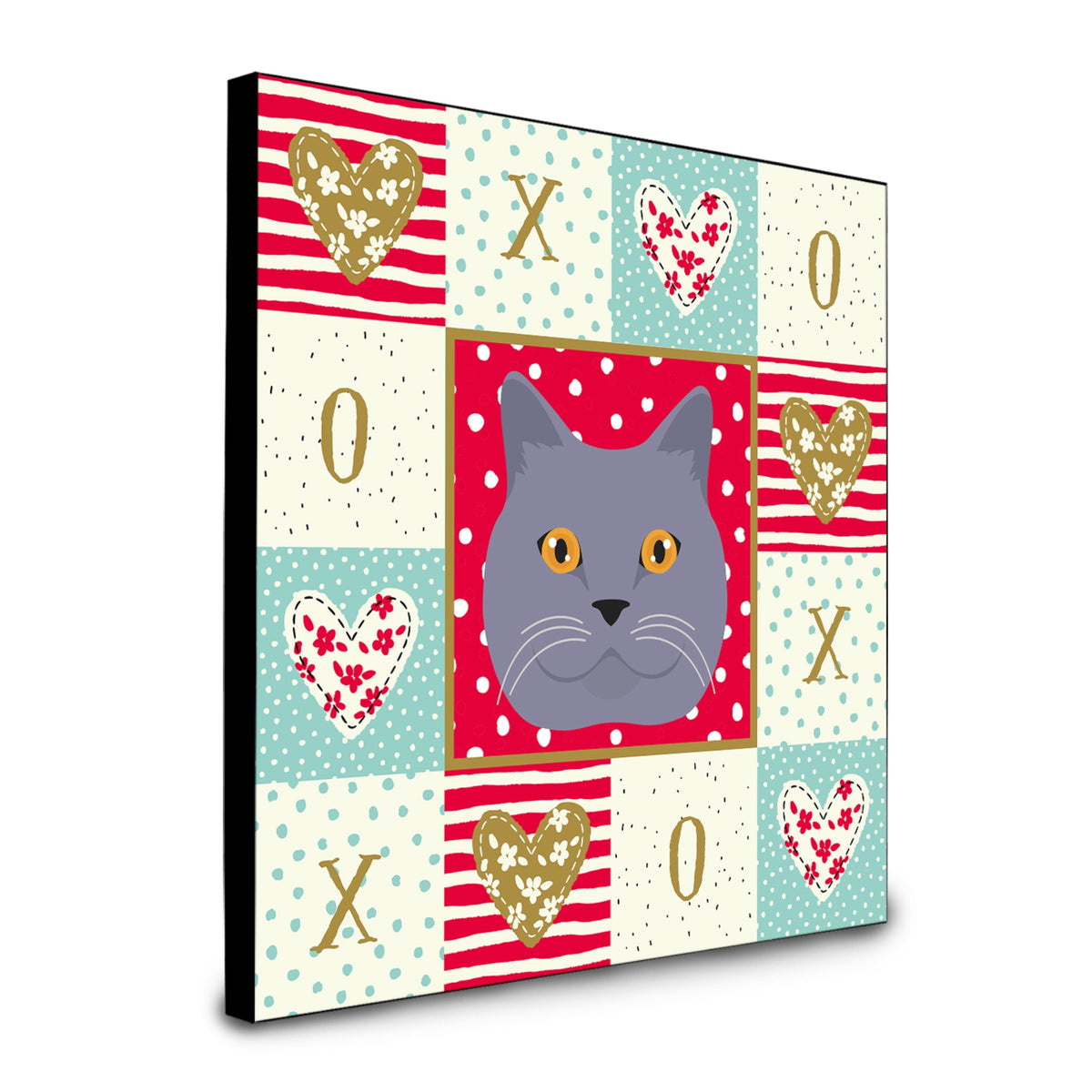 British Shorthair Cat Love Artwork Wall Panel Ck5095Up88