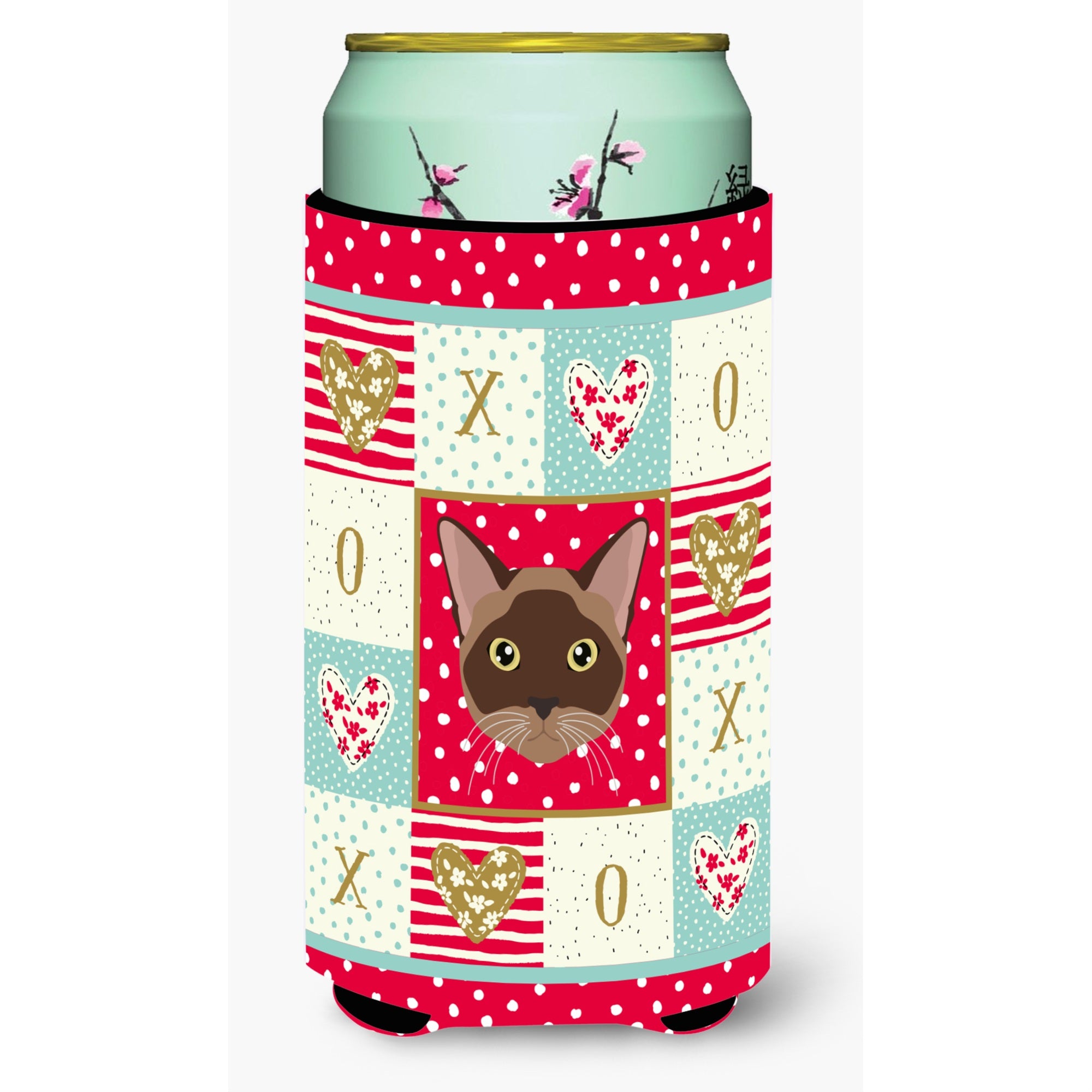 Caroline'S Treasures Ck5096Tbc Burmese Cat Tall Boy Insulator Hugger Cold-Beverage-Koozies, Multicolor