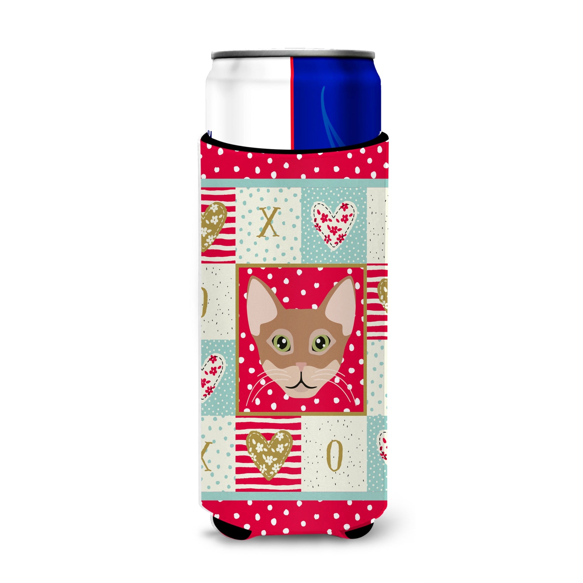 Caroline'S Treasures Ck5101Muk Chausie Cat Michelob Ultra Hugger For Slim Cans Cold-Beverage-Koozies, Multicolor