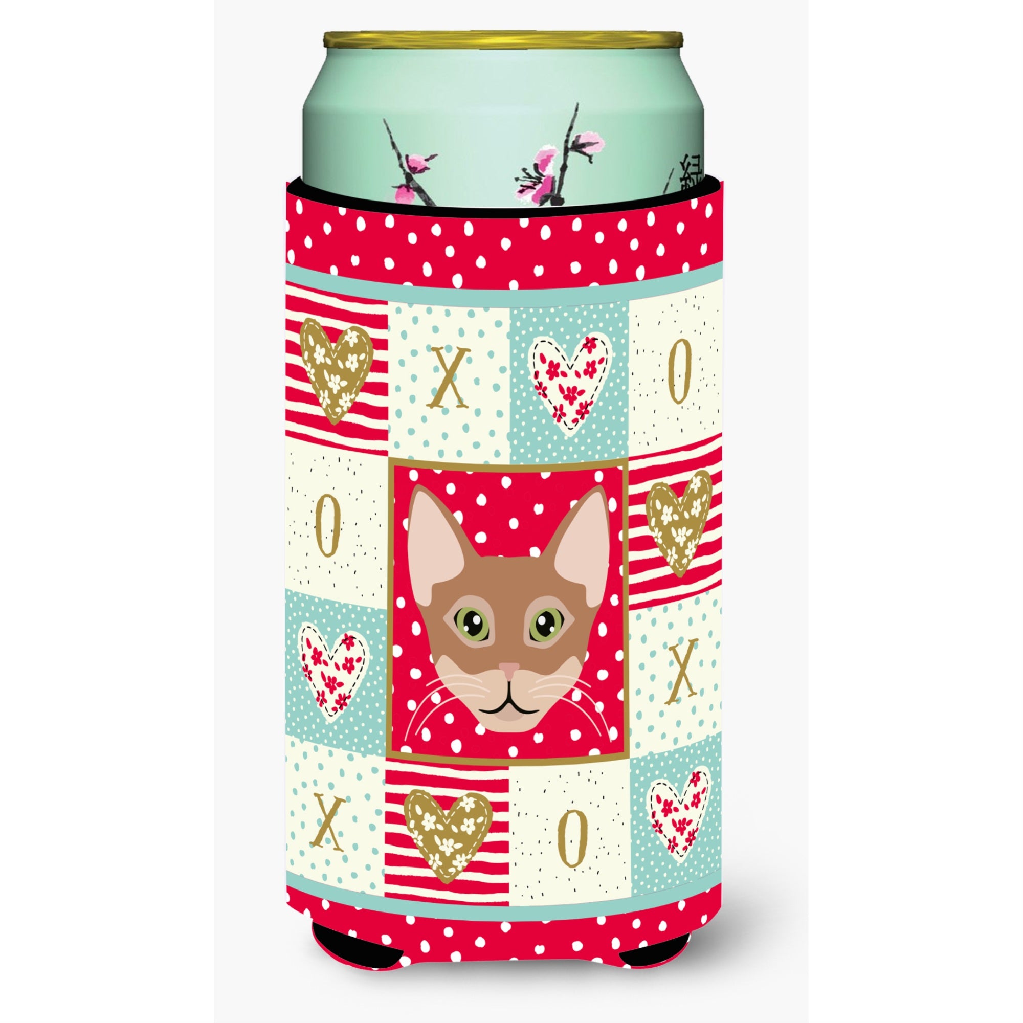 Caroline'S Treasures Ck5101Tbc Chausie Cat Tall Boy Insulator Hugger Cold-Beverage-Koozies, Multicolor