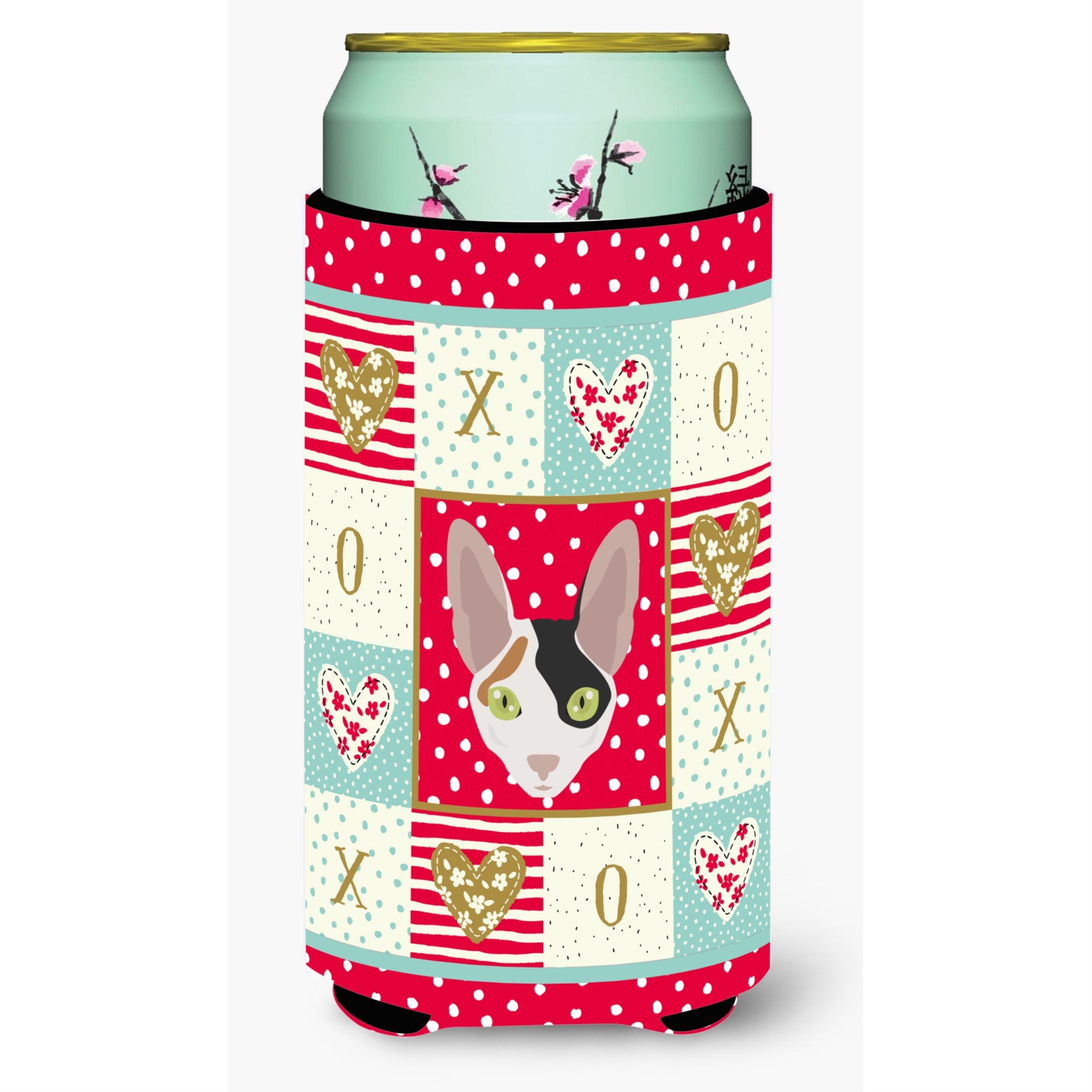 Caroline'S Treasures Ck5107Tbc Cornish Rex Cat Tall Boy Insulator Hugger Cold-Beverage-Koozies, Multicolor