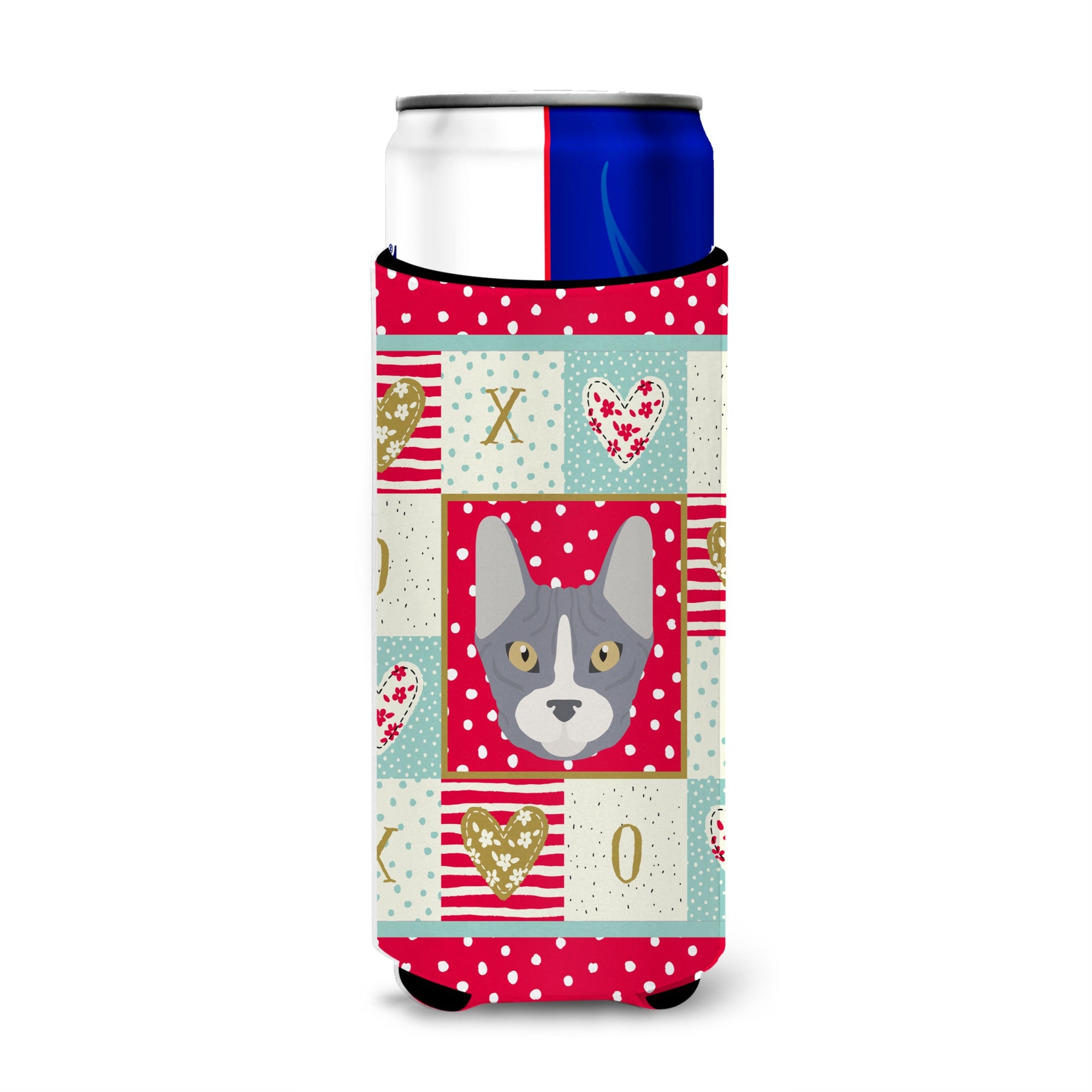 Caroline'S Treasures Ck5111Muk Don Sphynx Cat Michelob Ultra Hugger For Slim Cans Cold-Beverage-Koozies, Multicolor
