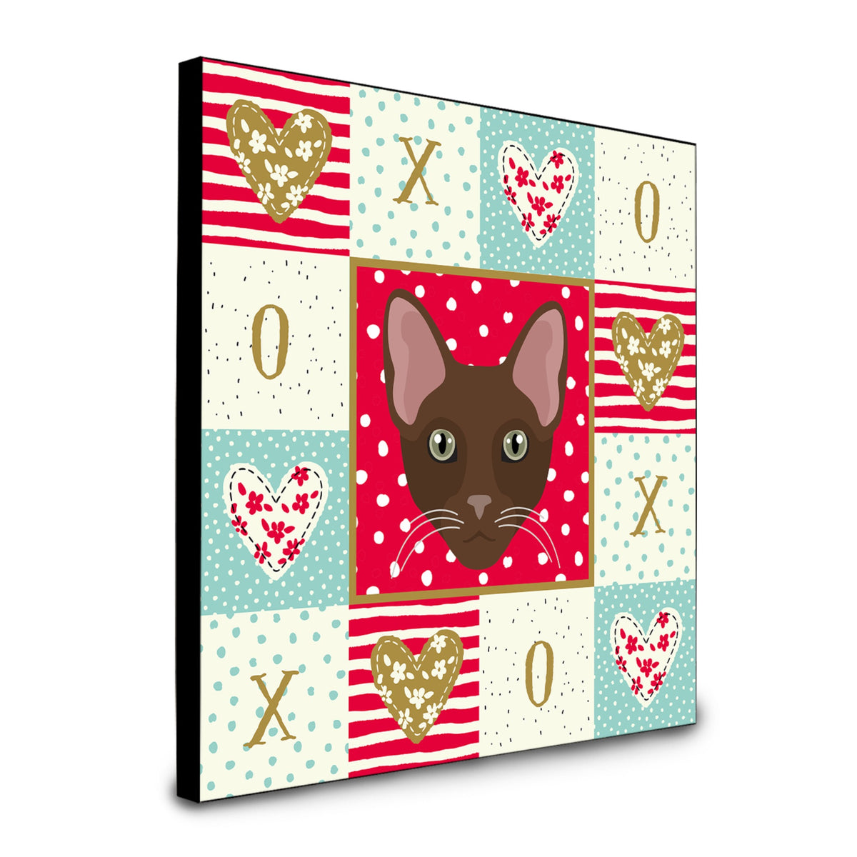 Havana Brown Cat Love Artwork Wall Panel Ck5120Up88