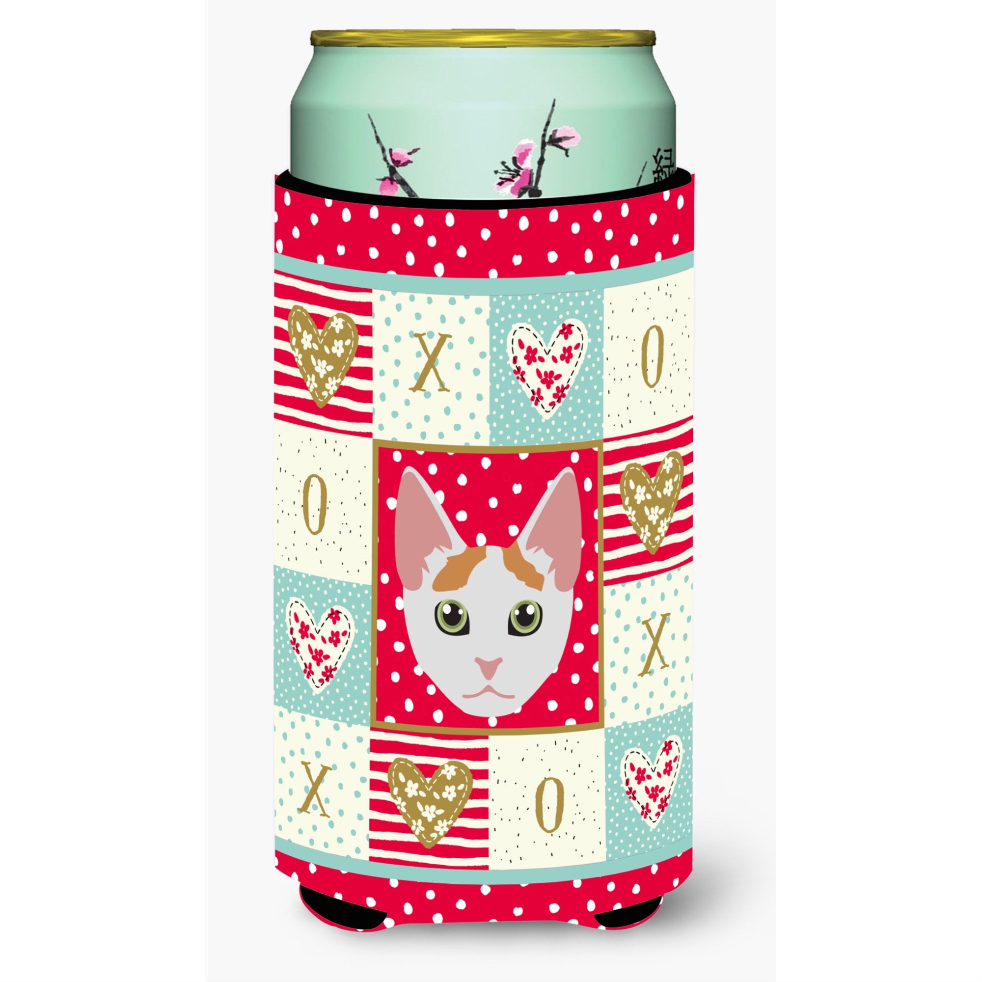Caroline'S Treasures Ck5122Tbc Japanese Bobtail Cat Tall Boy Hugger Cold-Beverage-Koozies, Multicolor