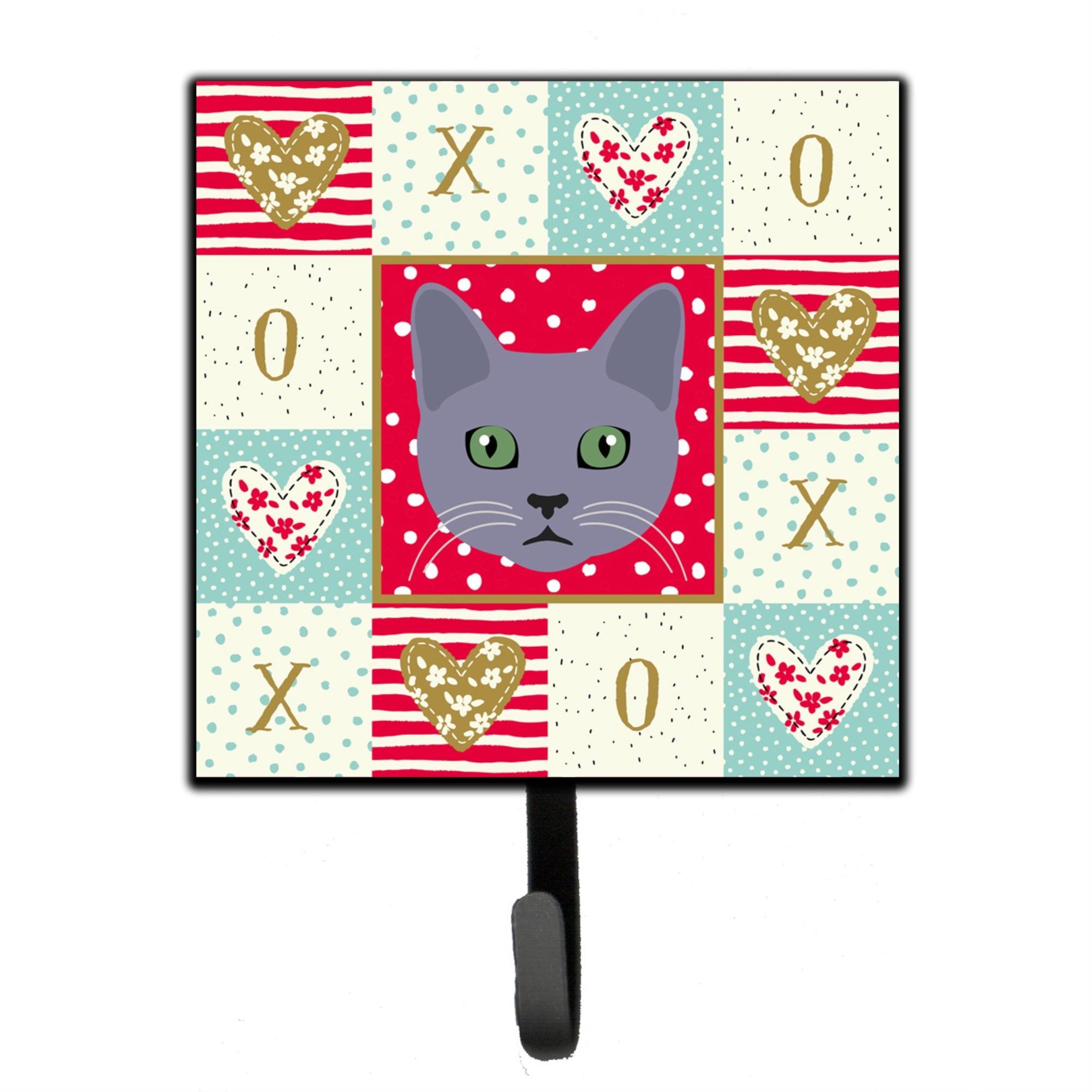 Caroline'S Treasures Korat Cat Love Leash Or Key Holder Hooks, Multicolor