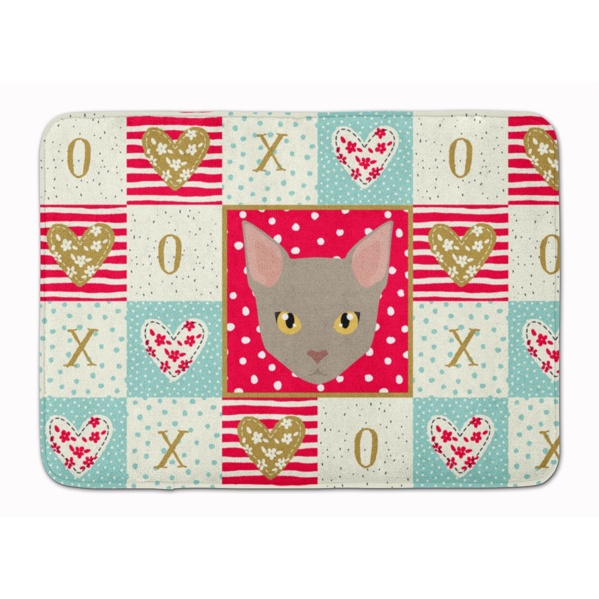 Caroline'S Treasures Malayan Cat Love Machine Washable Memory Foam Mat Doormats, Multicolor