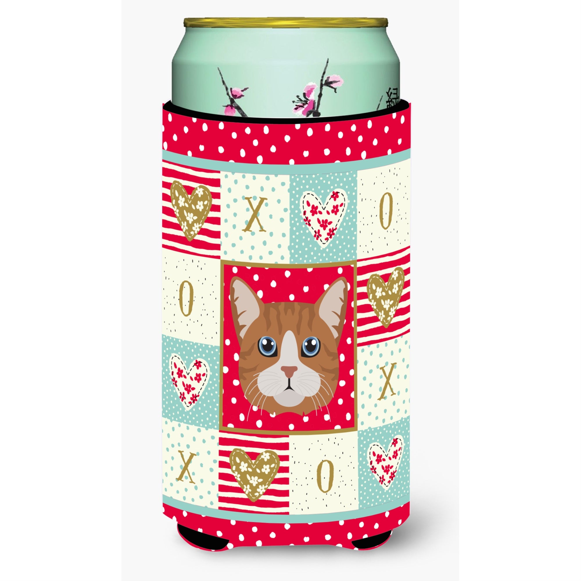 Caroline'S Treasures Ck5132Tbc Manx Cat Tall Boy Insulator Hugger Cold-Beverage-Koozies, Multicolor