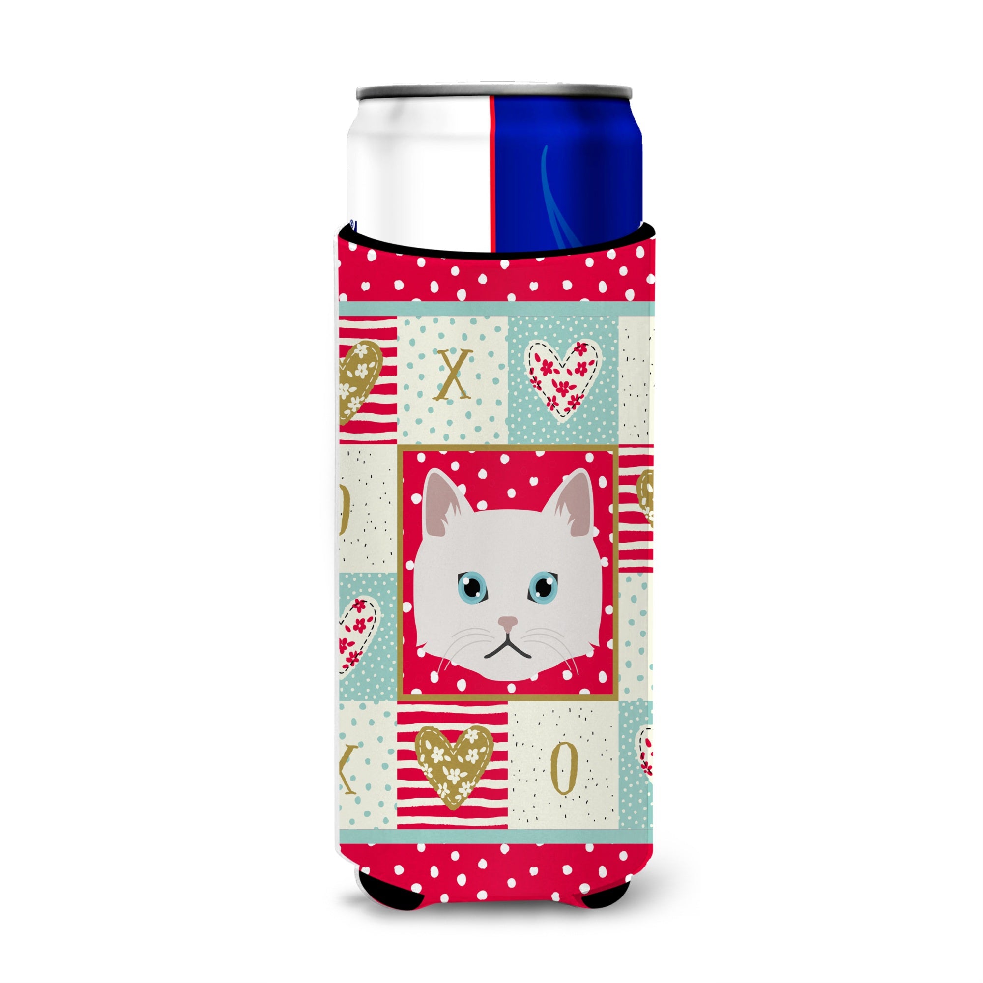 Caroline'S Treasures Ck5135Muk Napoleon Cat Michelob Ultra Hugger For Slim Cans Cold-Beverage-Koozies, Multicolor