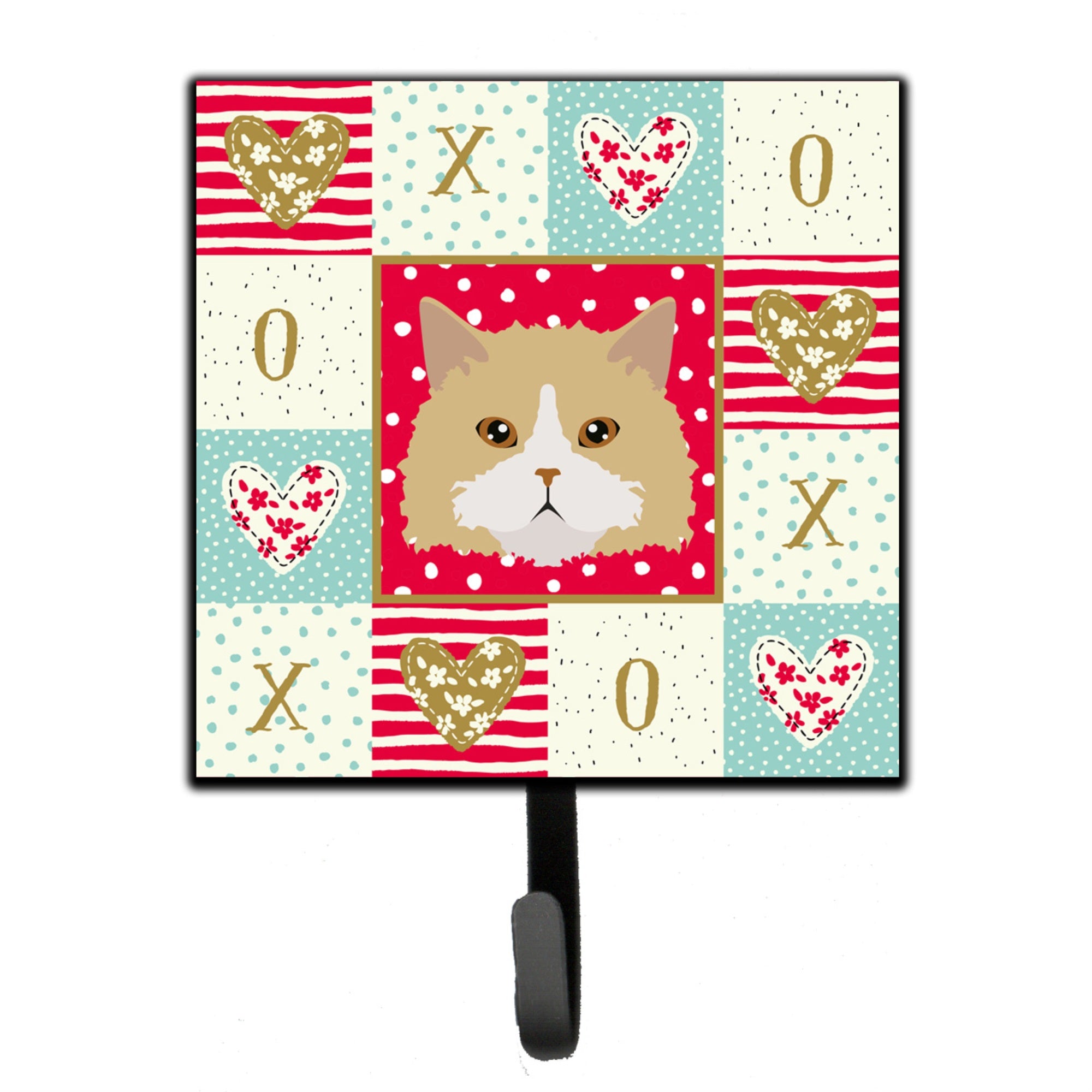 Caroline'S Treasures Oregon Rex Cat Love Leash Or Key Holder Hooks, Multicolor