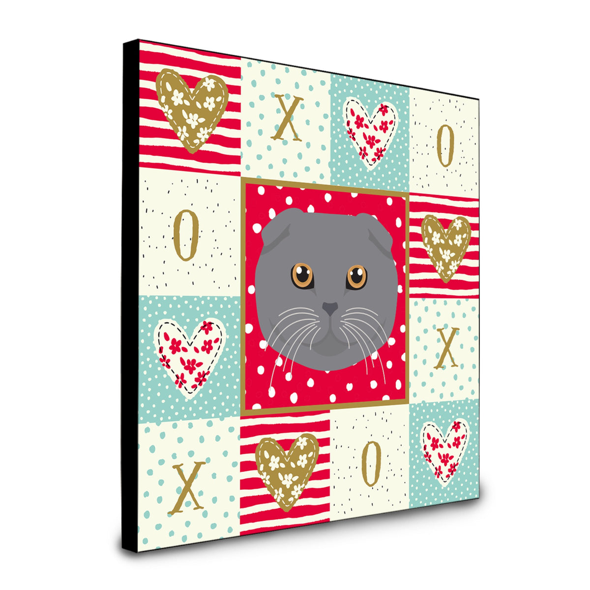 Scottish Fold Cat Love Artwork Wall Panel Ck5158Up88