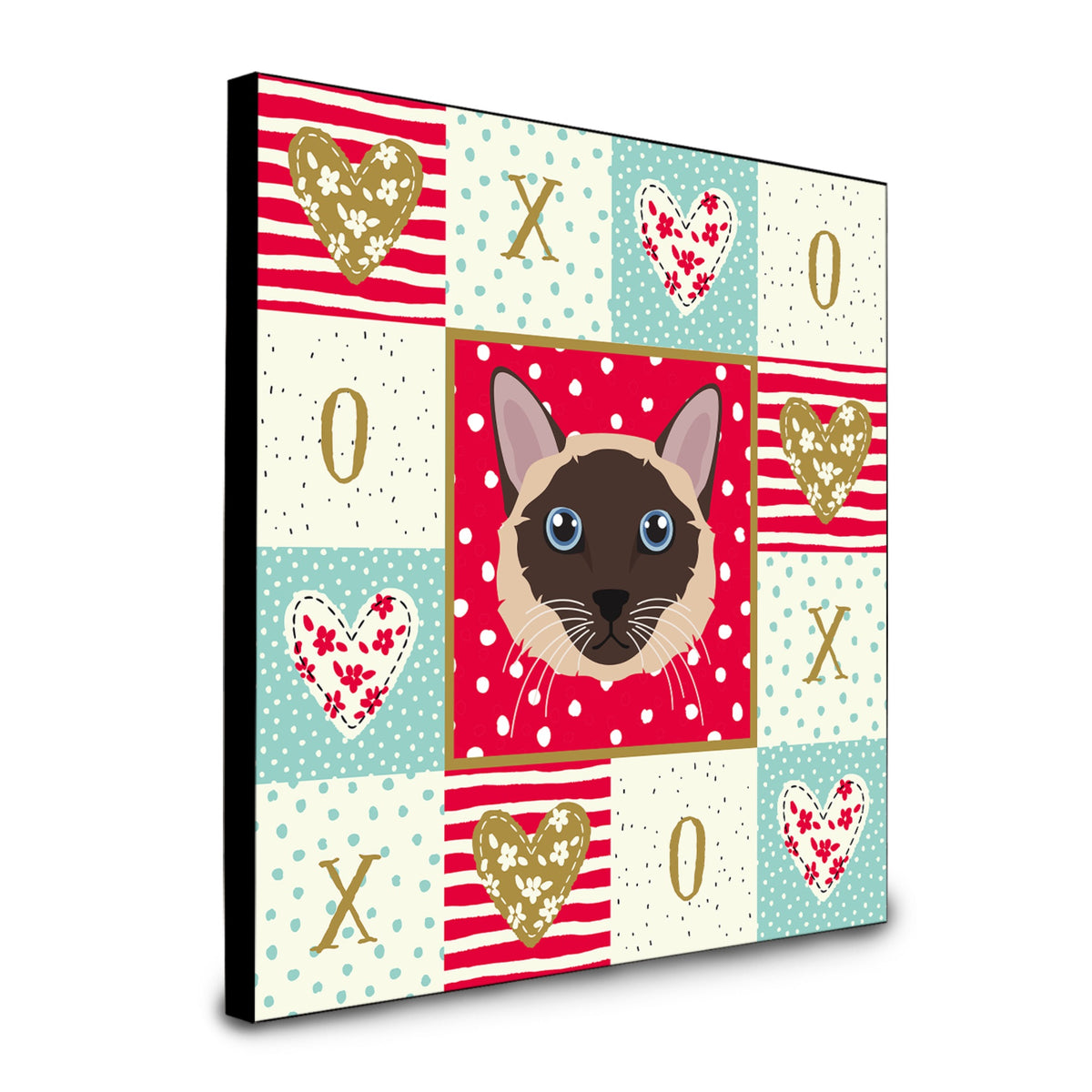 Siamese Traditional Cat Love Artwork Wall Panel Ck5163Up88