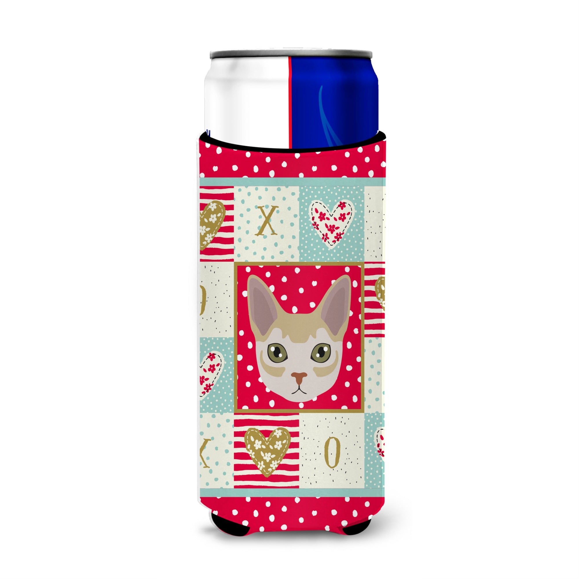 Caroline'S Treasures Ck5165Muk Singapura Cat Michelob Ultra Hugger For Slim Cans Cold-Beverage-Koozies, Multicolor