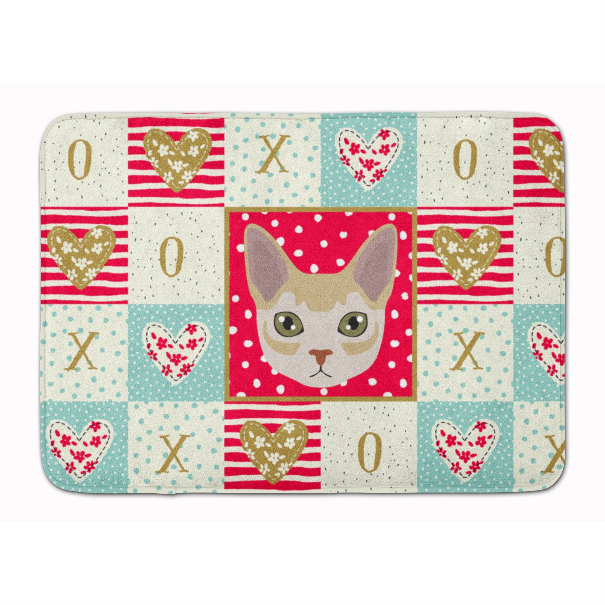 Caroline'S Treasures Singapura Cat Love Machine Washable Memory Foam Mat Doormats, Multicolor