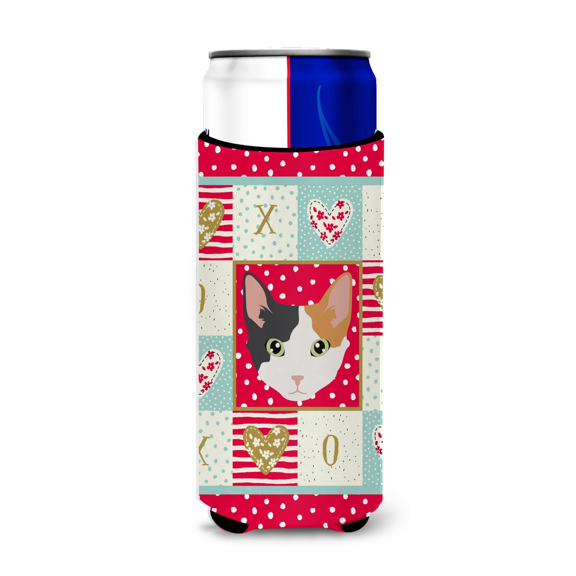 Caroline'S Treasures Ck5166Muk Skookum Cat Michelob Ultra Hugger For Slim Cans Cold-Beverage-Koozies, Multicolor