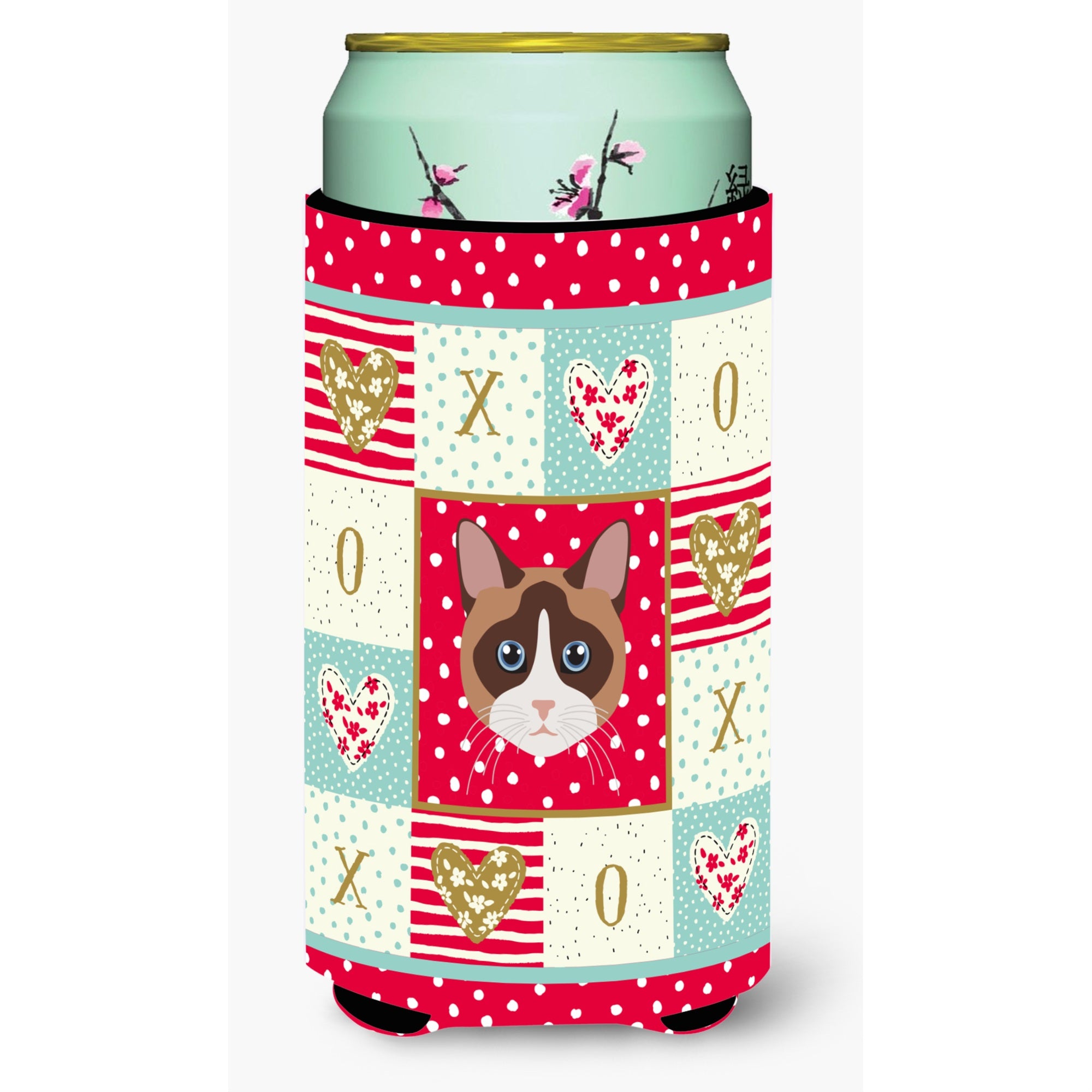 Caroline'S Treasures Ck5167Tbc Snowshoe Cat Tall Boy Insulator Hugger Cold-Beverage-Koozies, Multicolor