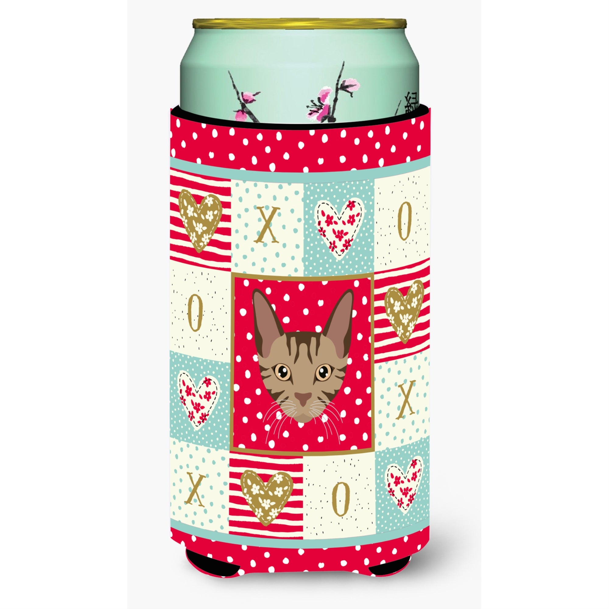 Caroline'S Treasures Ck5168Tbc Sokoke Cat Tall Boy Insulator Hugger Cold-Beverage-Koozies, Multicolor