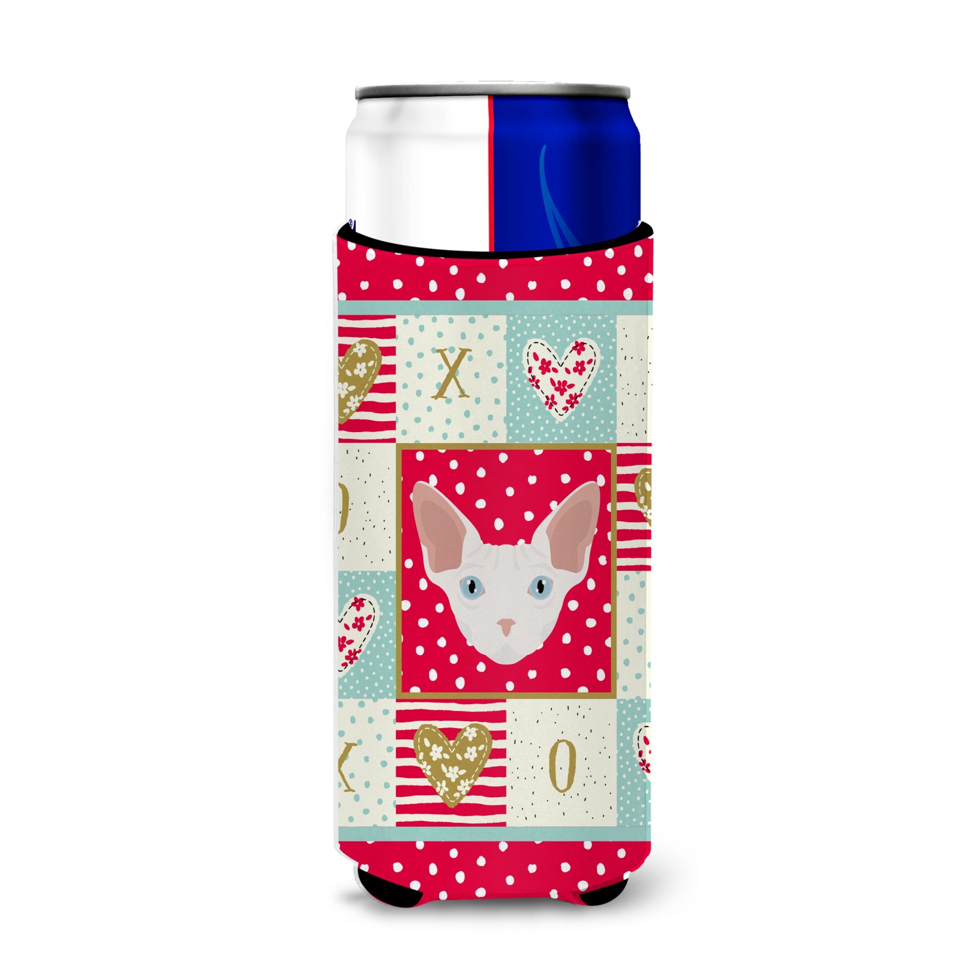 Caroline'S Treasures Ck5170Muk Sphynx Cat Michelob Ultra Hugger For Slim Cans Cold-Beverage-Koozies, Multicolor