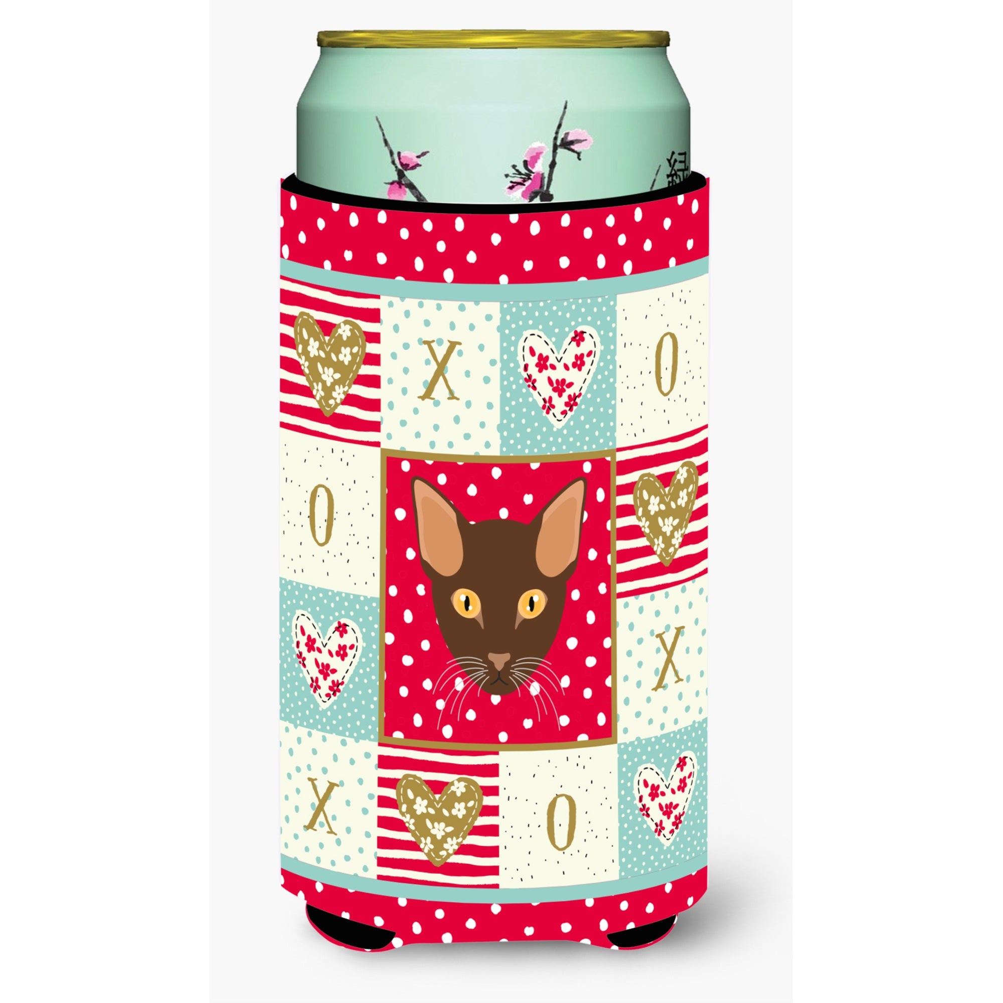 Caroline'S Treasures Ck5171Tbc Suphalak Cat Tall Boy Insulator Hugger Cold-Beverage-Koozies, Multicolor