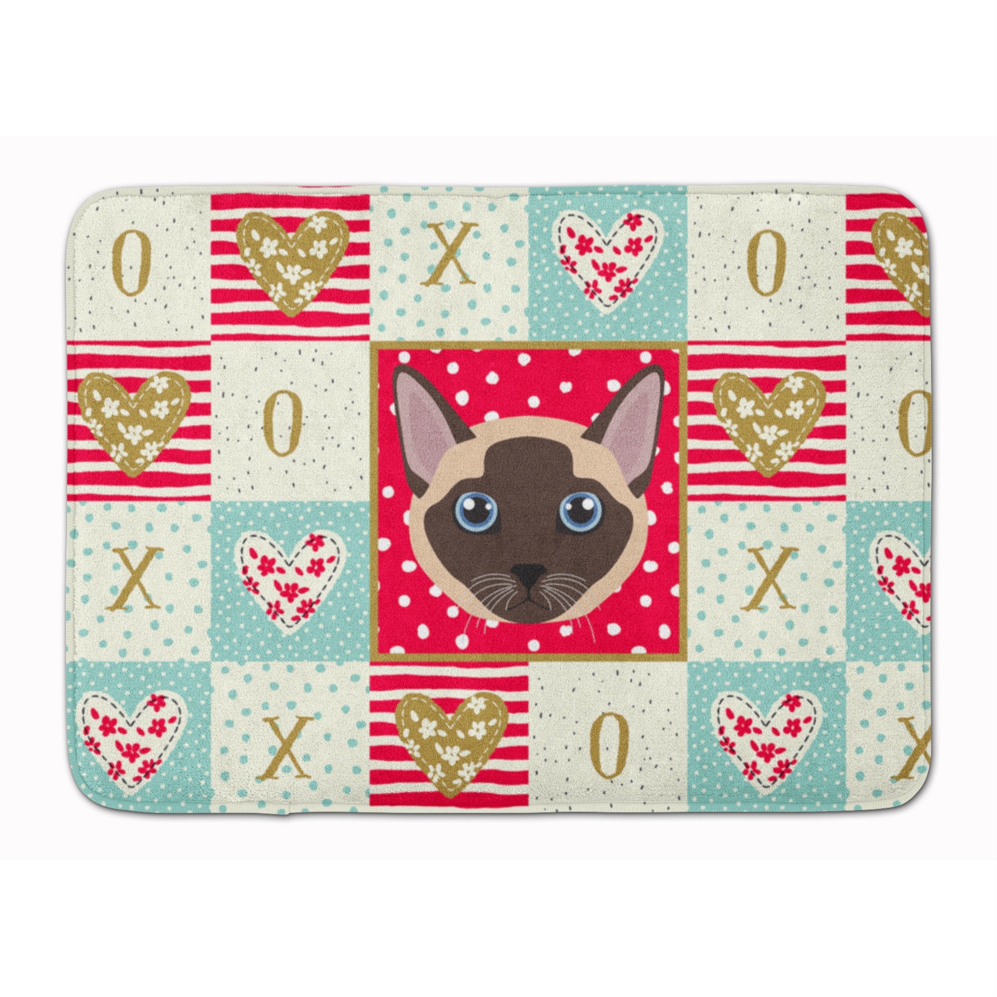 Caroline'S Treasures Tonkinese Cat Love Machine Washable Memory Foam Mat Doormats, Multicolor