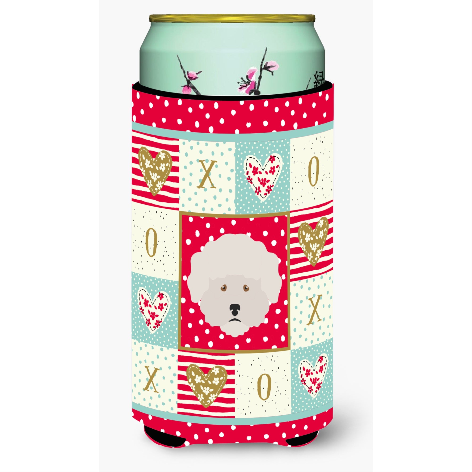 Caroline'S Treasures Ck5185Tbc Bichon Fris Tall Boy Insulator Hugger Cold-Beverage-Koozies, Multicolor