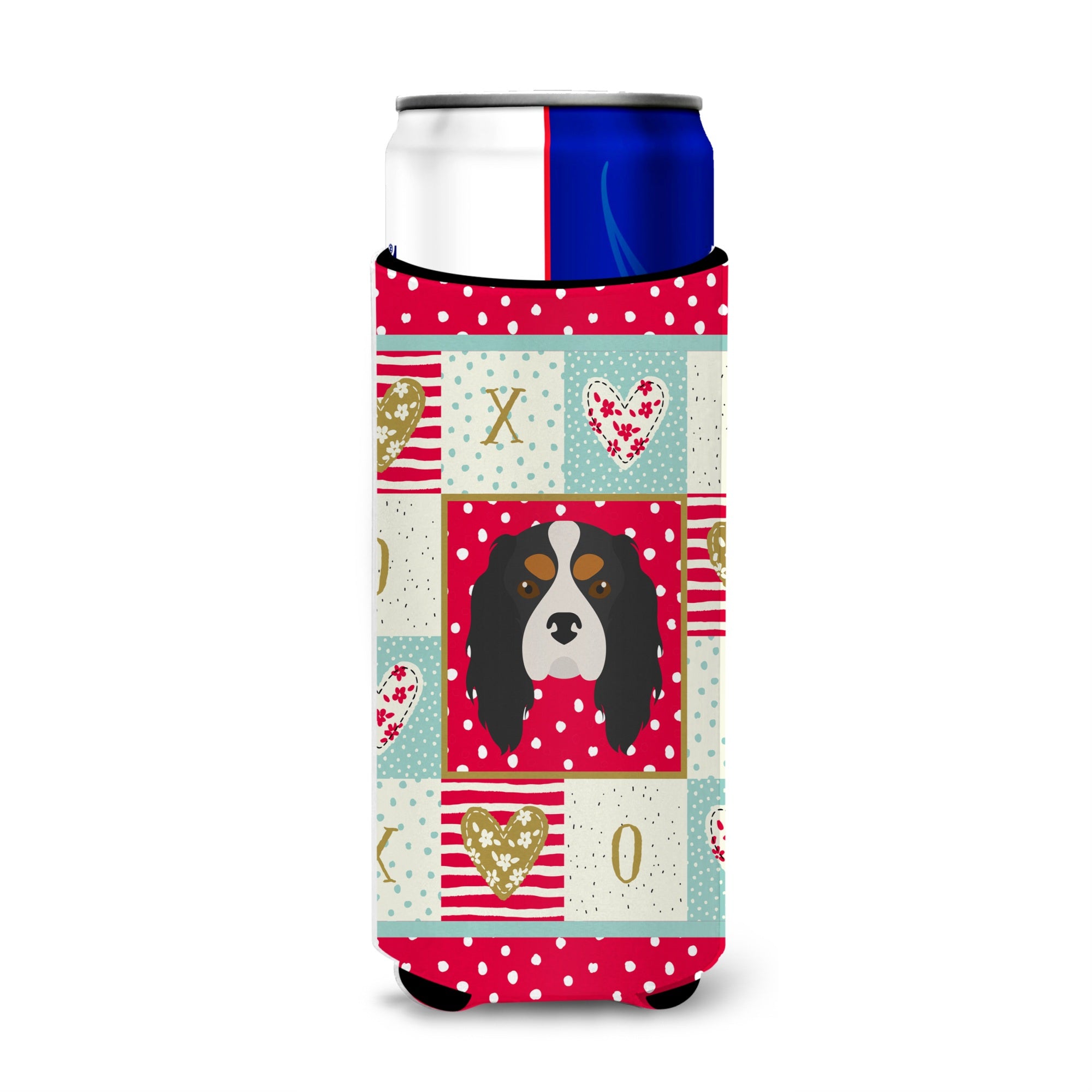 Caroline'S Treasures Ck5189Muk Cavalier King Charles Spaniel Ultra Hugger Slim Cans Cold-Beverage-Koozies, Multicolor