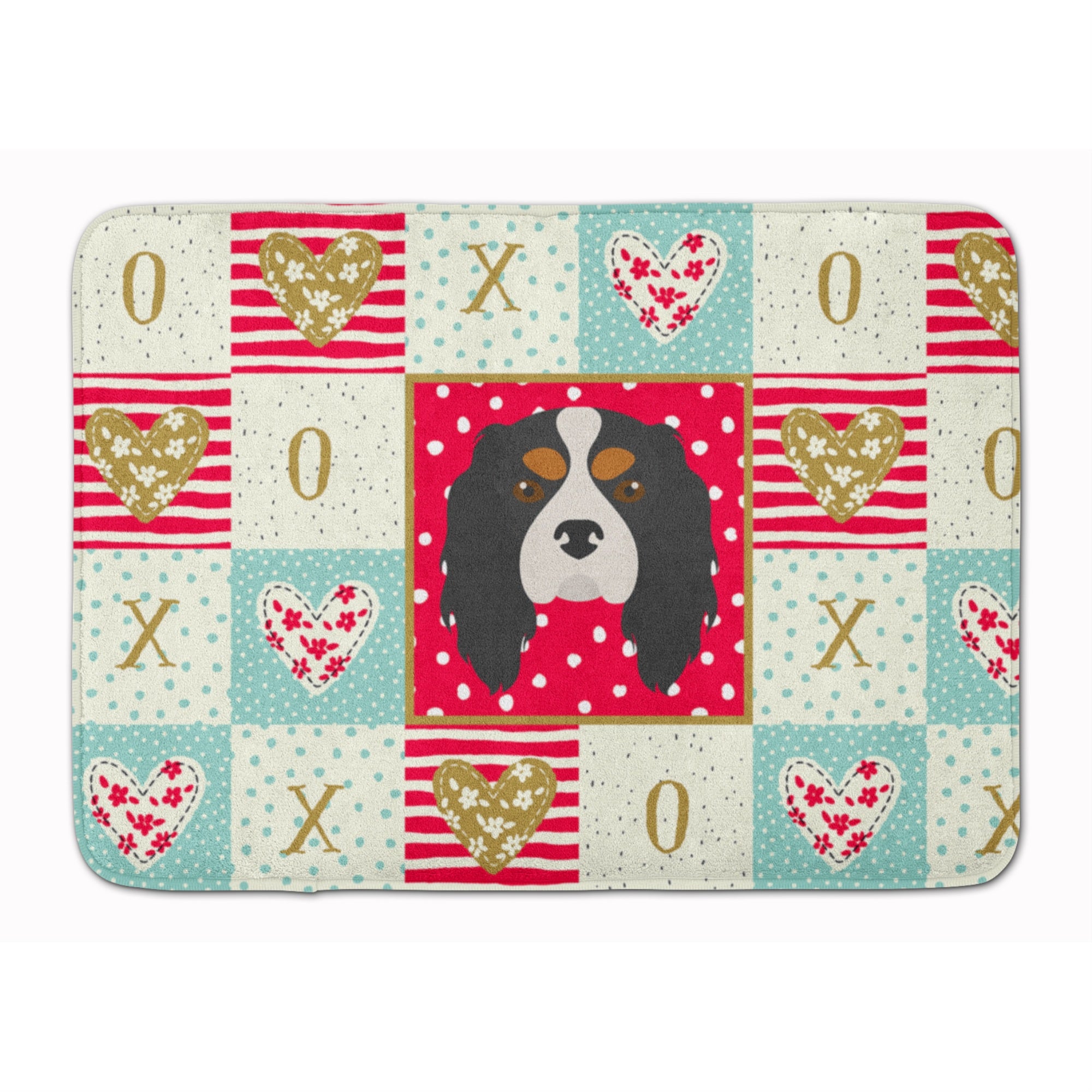 Caroline'S Treasures Cavalier King Charles Spaniel Love Machine Washable Memory Foam Mat Doormats, Multicolor