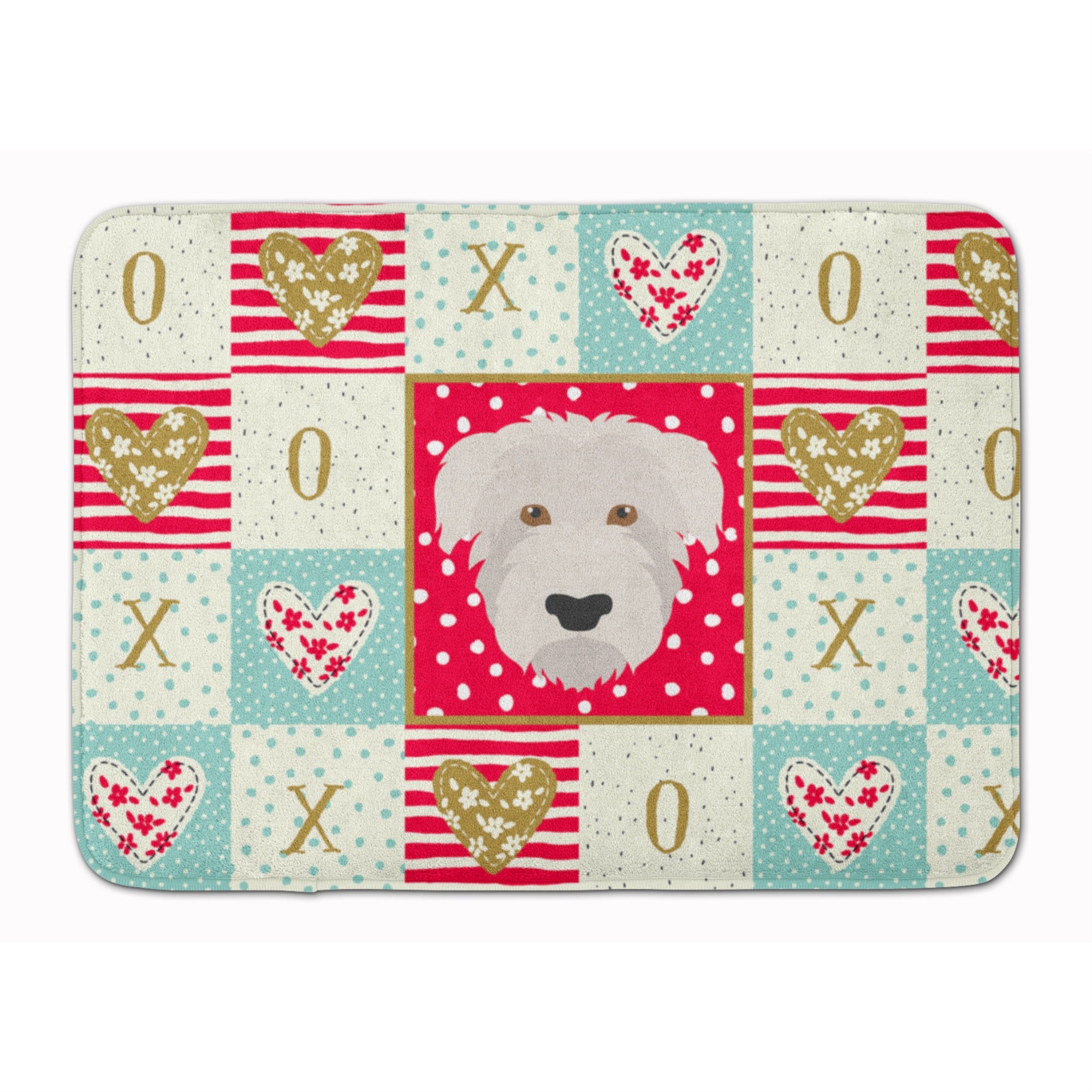 Caroline'S Treasures Glen Of Imaal Love Machine Washable Memory Foam Mat Doormats, Multicolor