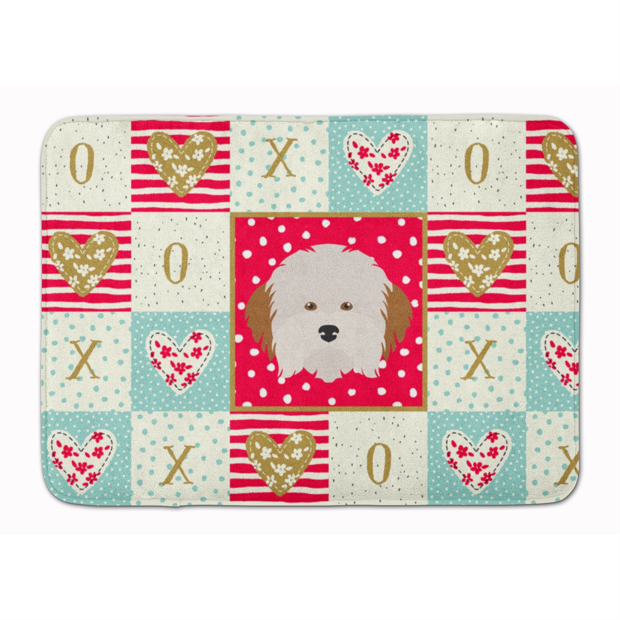 Caroline'S Treasures Havanese Dog Love Machine Washable Memory Foam Mat Doormats, Multicolor