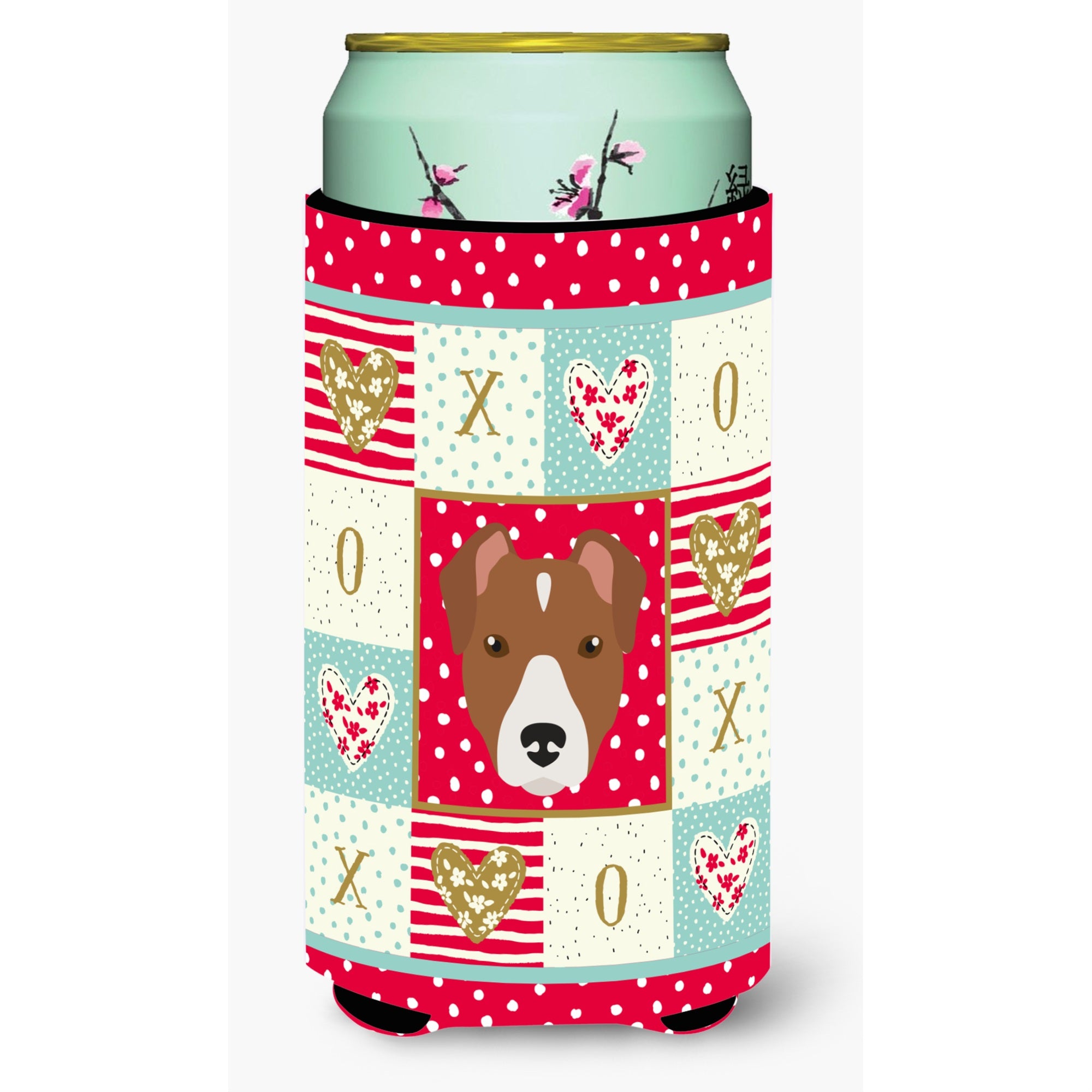 Caroline'S Treasures Ck5232Tbc Rat Terrier Tall Boy Insulator Hugger Cold-Beverage-Koozies, Multicolor