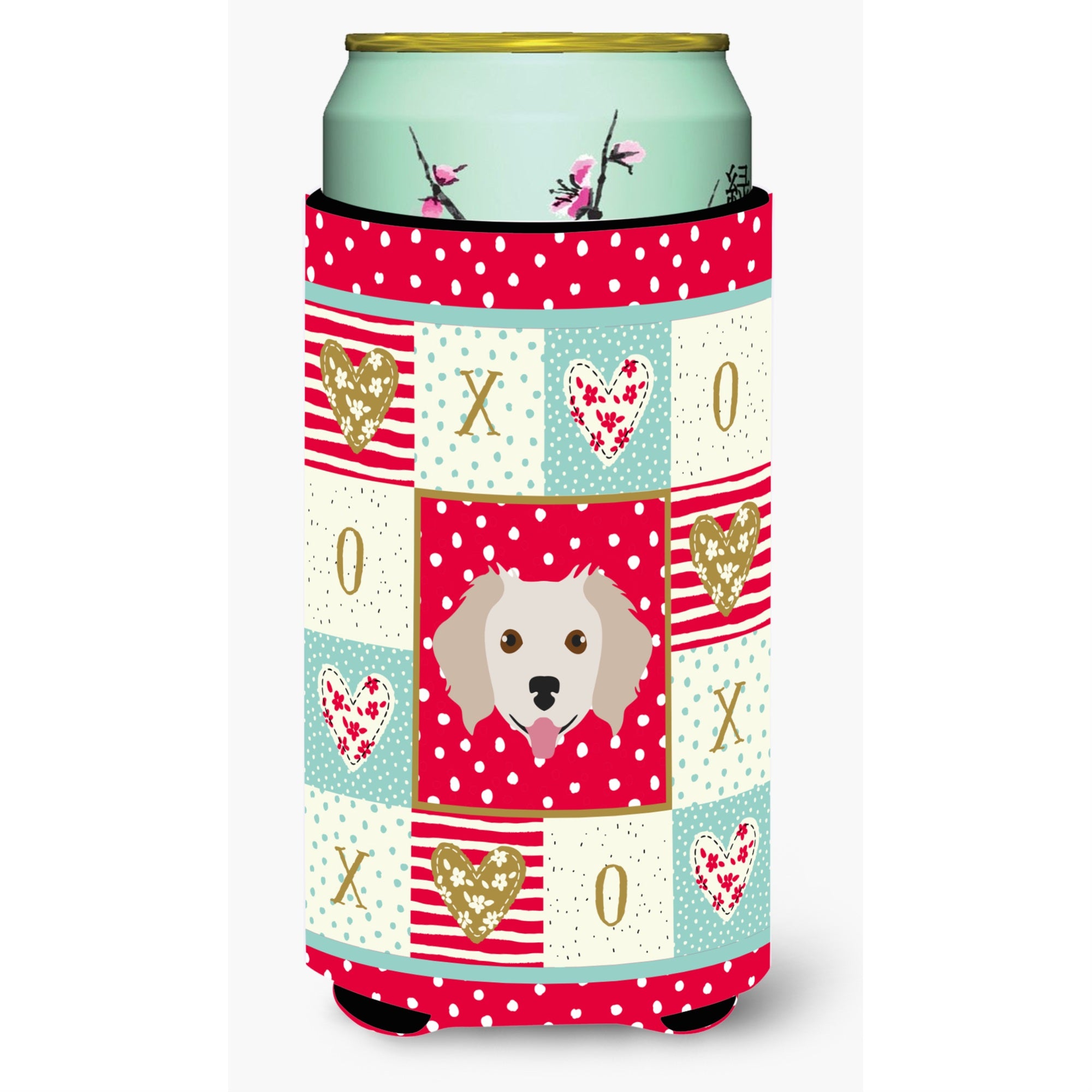 Caroline'S Treasures Ck5238Tbc Small Greek Domestic Dog Tall Boy Hugger Cold-Beverage-Koozies, Multicolor