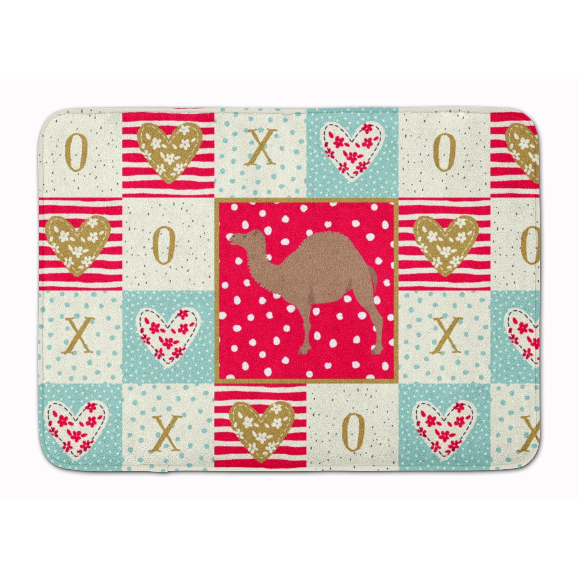Caroline'S Treasures F1 Hybrid Camel Love Machine Washable Memory Foam Mat Doormats, Multicolor