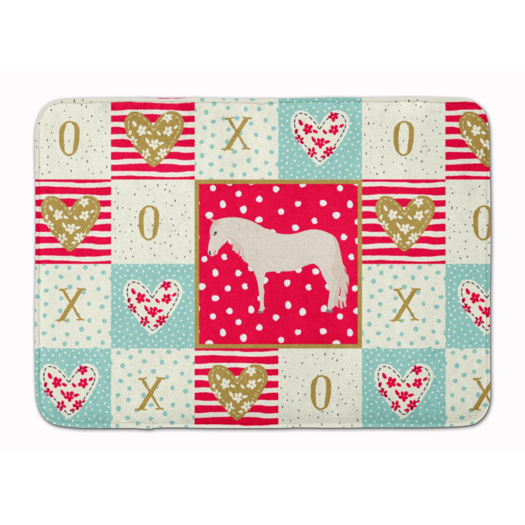 Caroline'S Treasures Paso Fino Horse Love Machine Washable Memory Foam Mat Doormats, Multicolor
