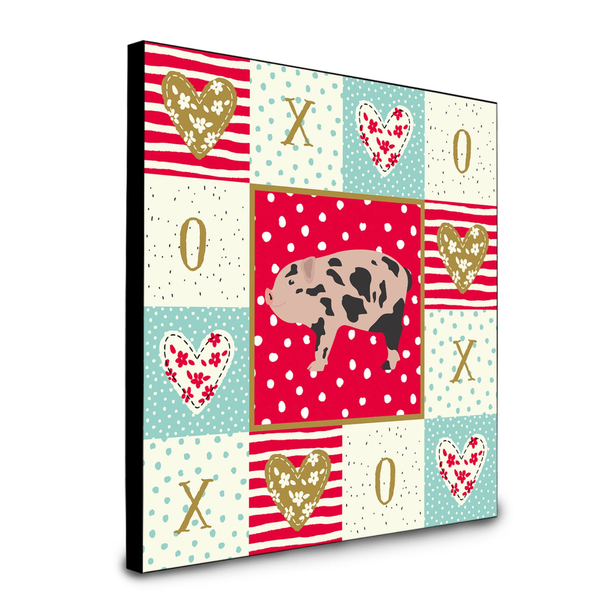 Mini Miniature Pig Love Artwork Wall Panel Ck5362Up88