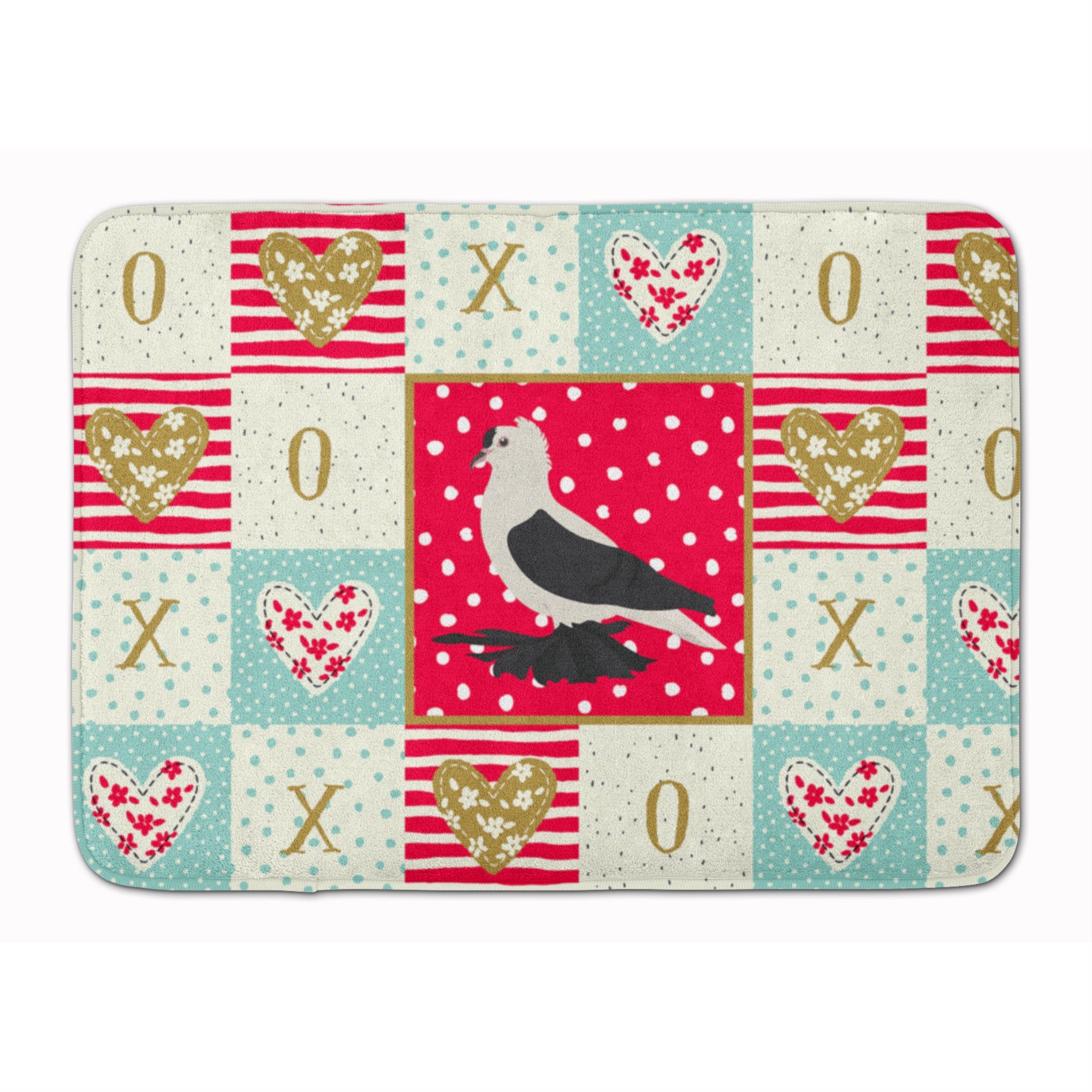 Caroline'S Treasures Saxon Fairy Swallow Pigeon Love Machine Washable Memory Foam Mat Doormats, Multicolor