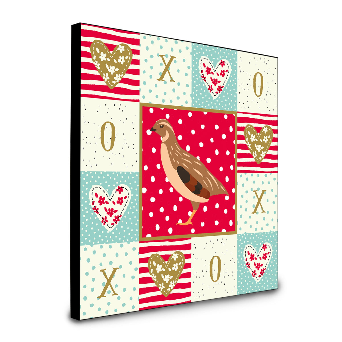 Golden Phoenix Quail Love Artwork Wall Panel Ck5382Up88