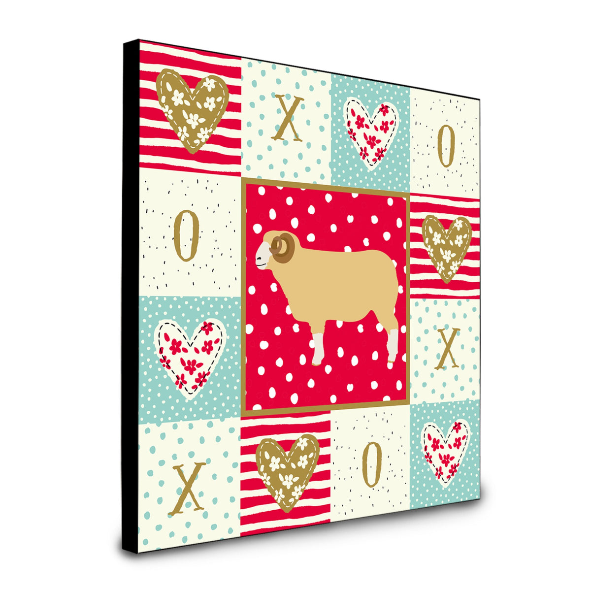Horned Dorset Sheep Love Artwork Wall Panel Ck5407Up88