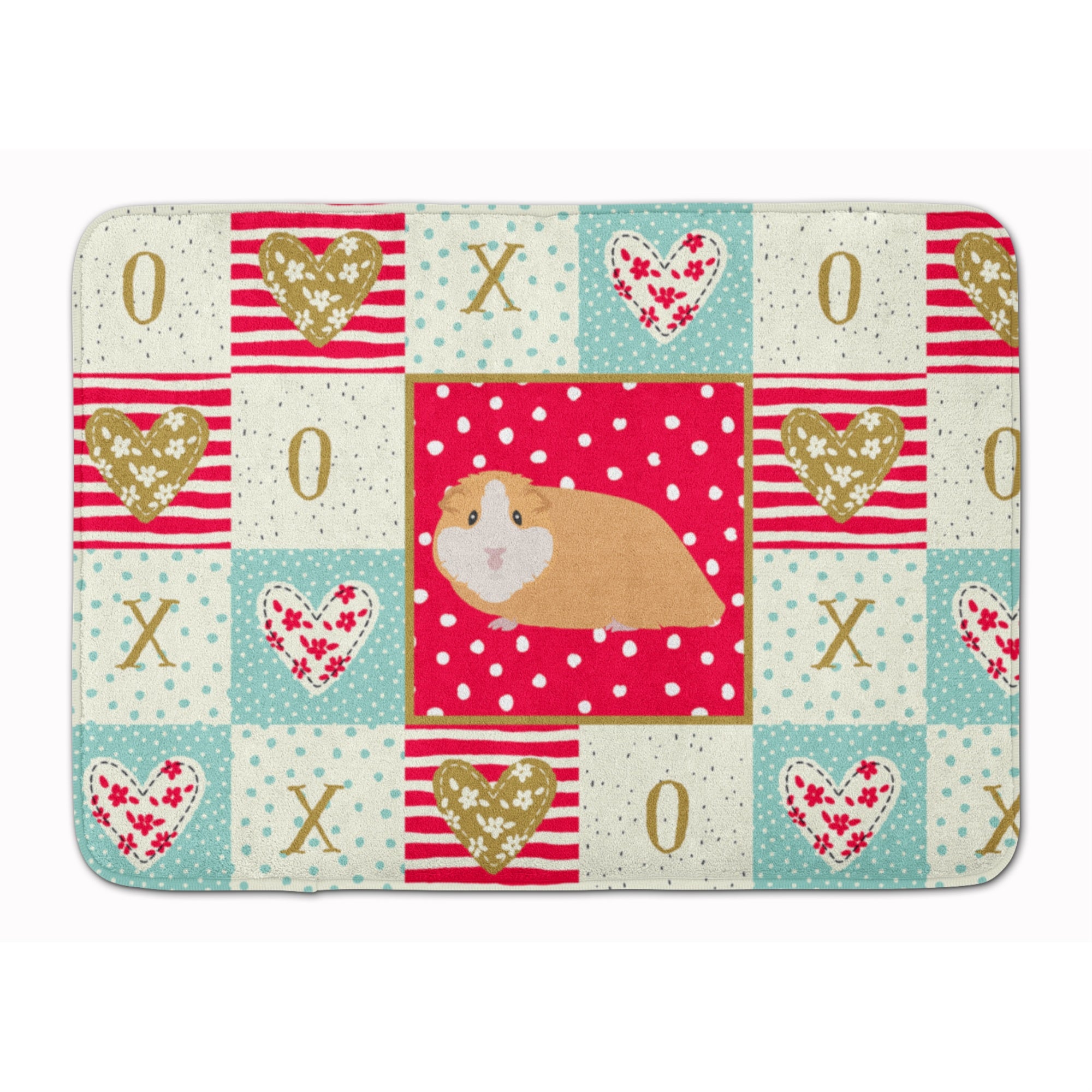 Caroline'S Treasures American Guinea Pig Love Machine Washable Memory Foam Mat Doormats, Multicolor