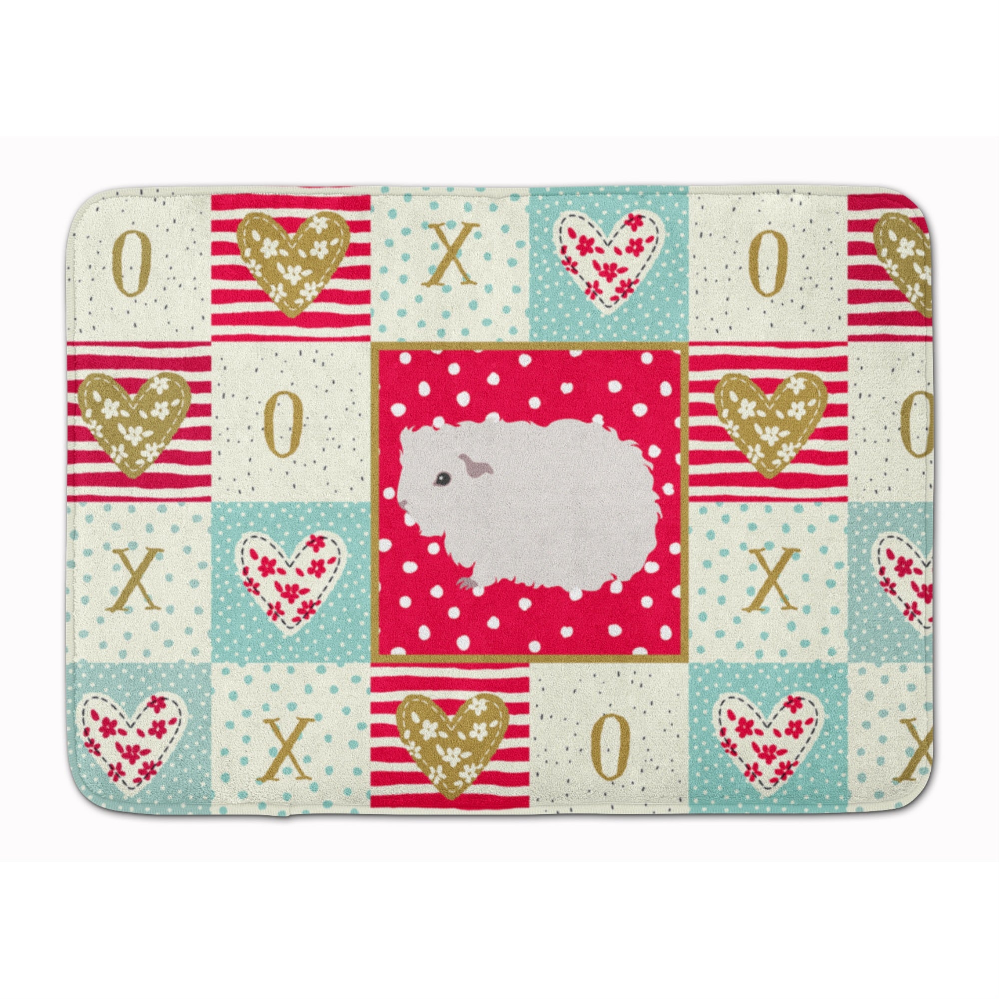 Caroline'S Treasures Merino Guinea Pig Love Machine Washable Memory Foam Mat Doormats, Multicolor