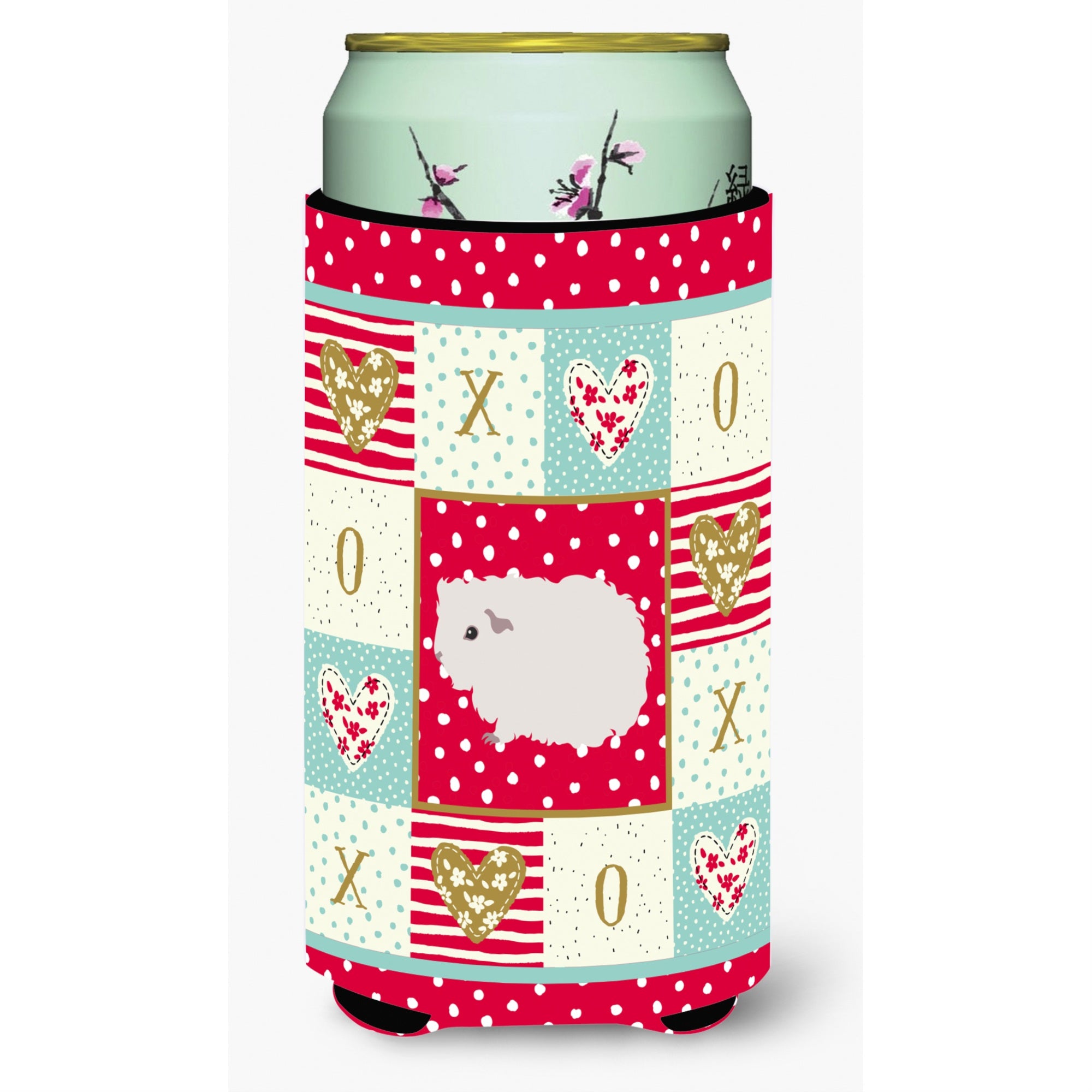 Caroline'S Treasures Ck5430Tbc Merino Guinea Pig Love Tall Boy Hugger Cold-Beverage-Koozies, Multicolor