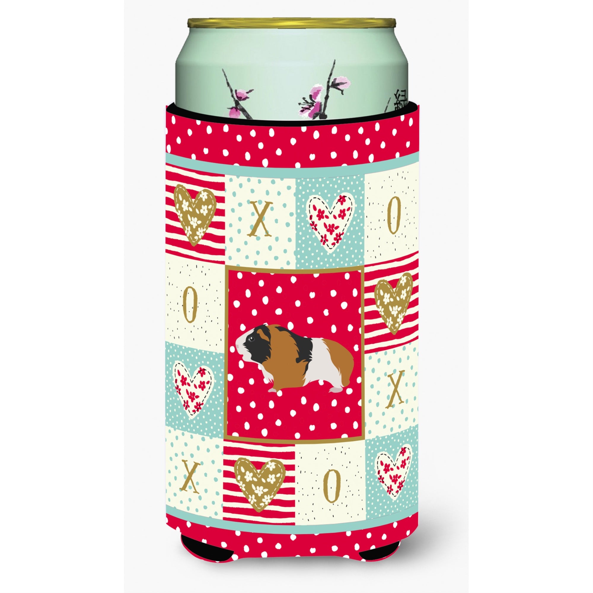 Caroline'S Treasures Ck5432Tbc Rex Guinea Pig Love Tall Boy Insulator Hugger Cold-Beverage-Koozies, Multicolor