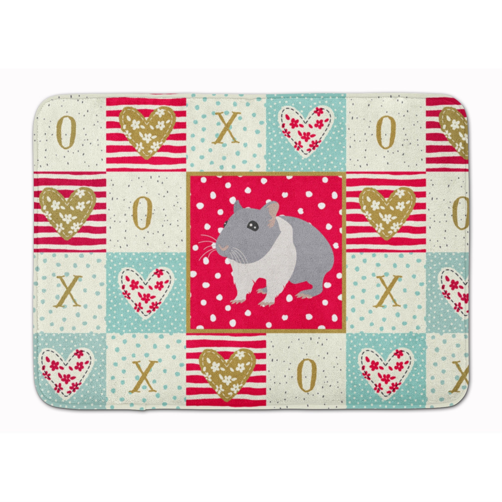Caroline'S Treasures South African Hamster Love Machine Washable Memory Foam Mat Doormats, Multicolor