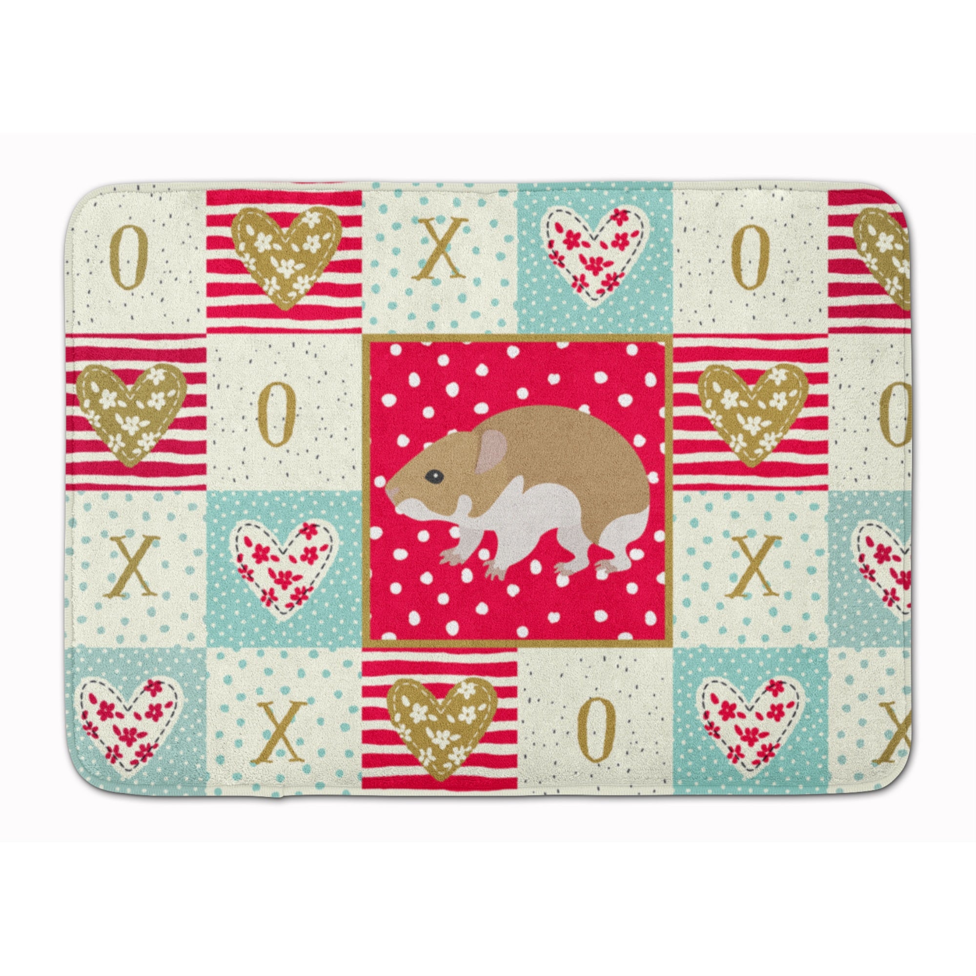 Caroline'S Treasures Turkish Hamster Love Machine Washable Memory Foam Mat Doormats, Multicolor