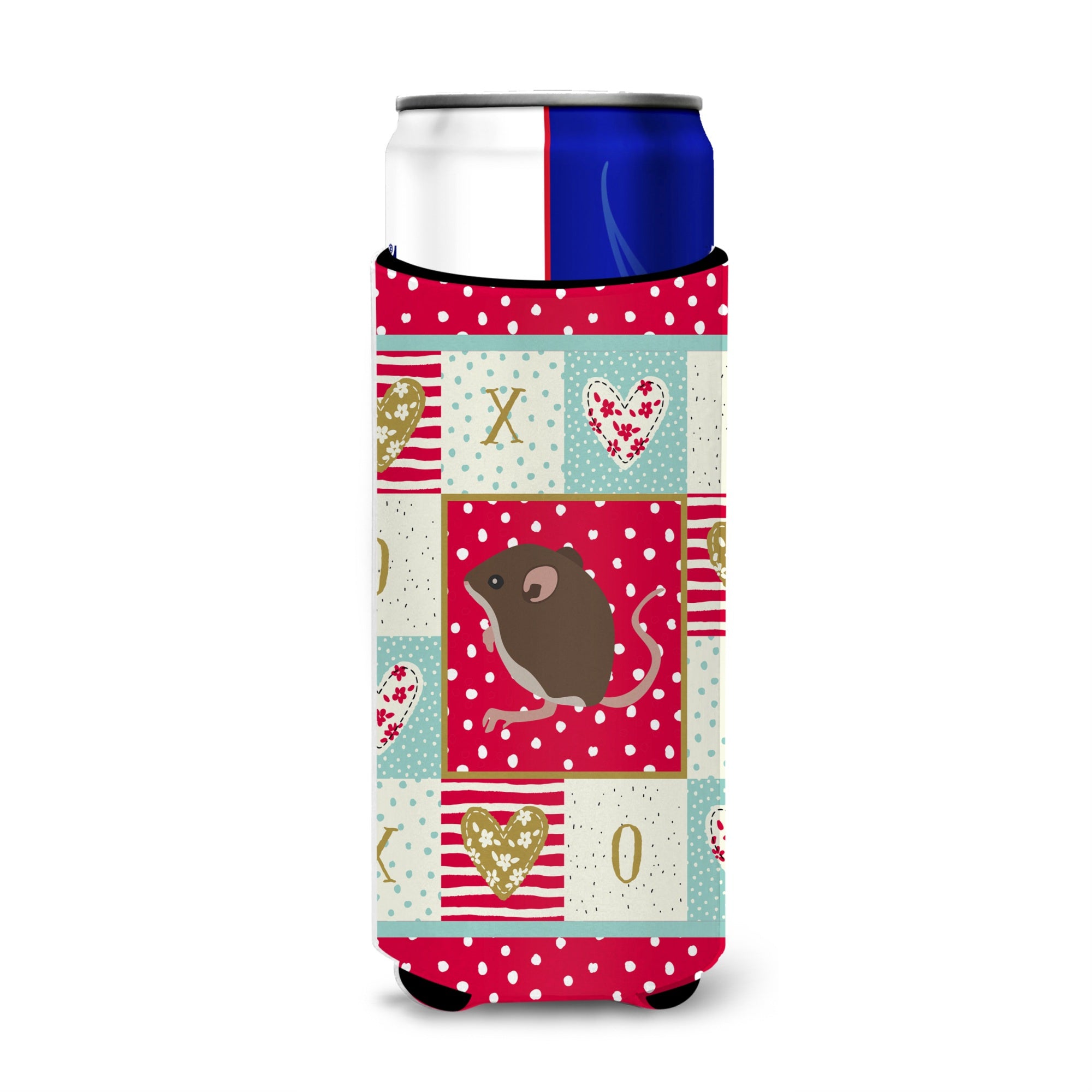 Caroline'S Treasures Ck5448Muk Baby Mouse Love Michelob Ultra Hugger For Slim Cans Cold-Beverage-Koozies, Multicolor