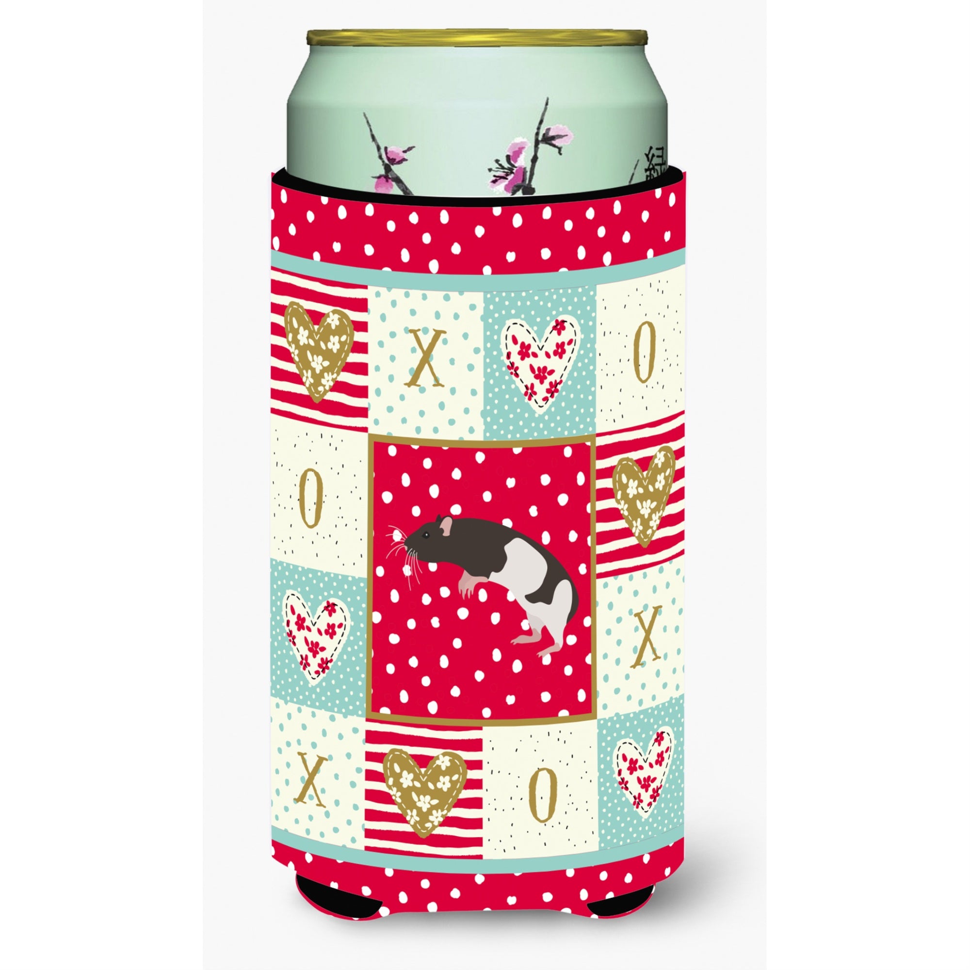 Caroline'S Treasures Ck5464Tbc Tailless Rat Love Tall Boy Insulator Hugger Cold-Beverage-Koozies, Multicolor