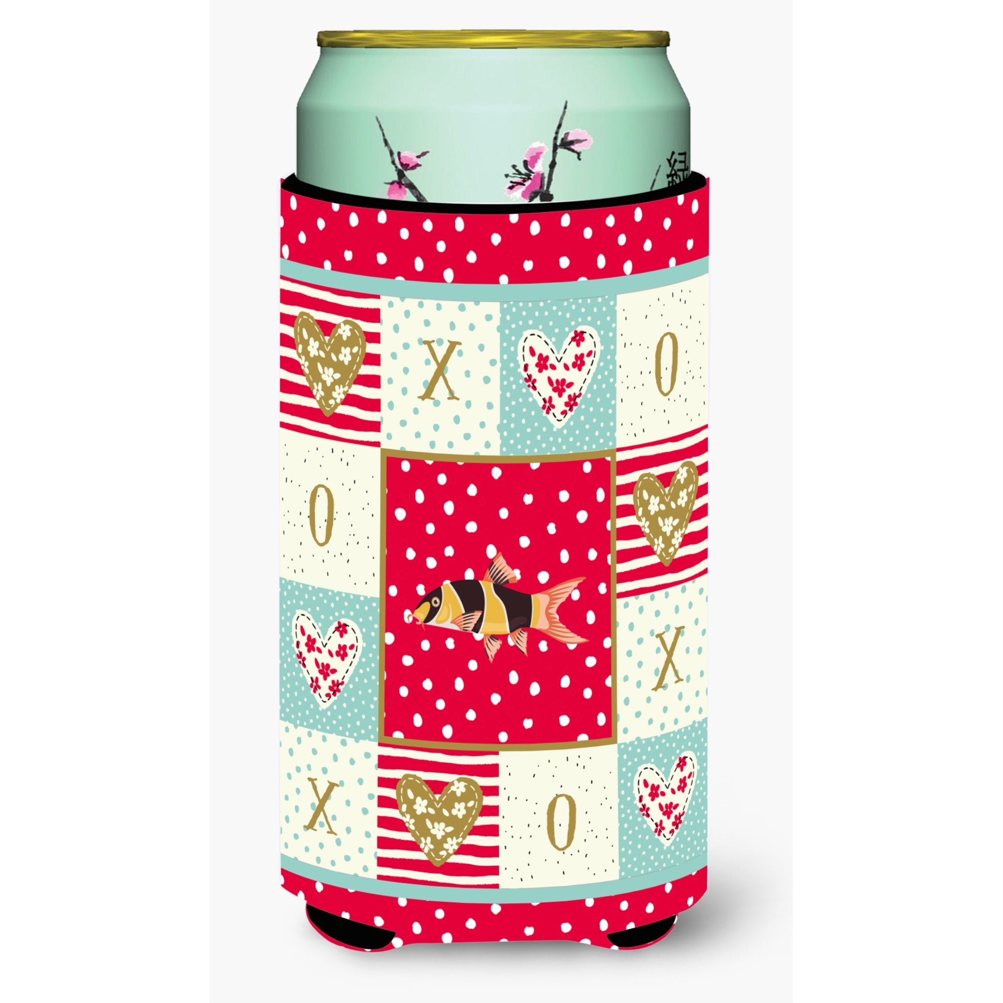 Caroline'S Treasures Ck5467Tbc Clown Loach Fish Love Tall Boy Hugger Cold-Beverage-Koozies, Multicolor