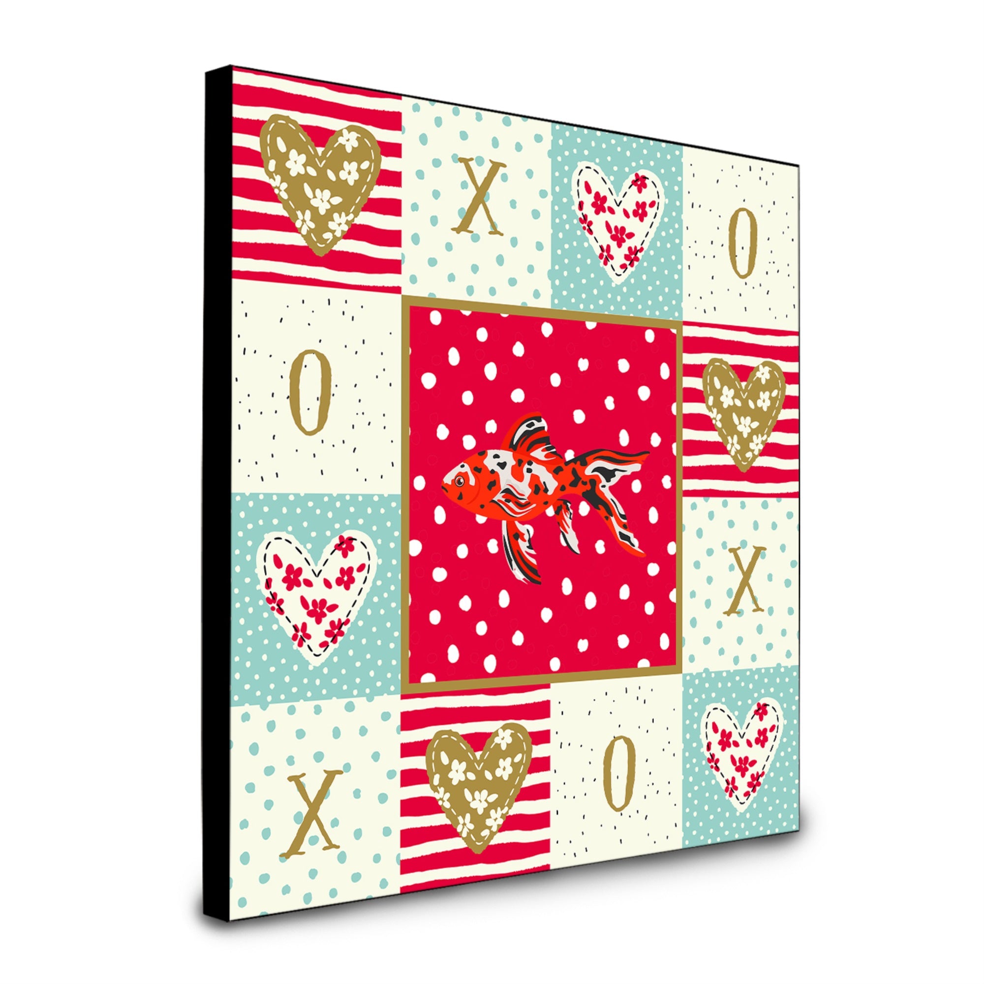Shubunkin Goldfish Love Artwork Wall Panel Ck5478Up88