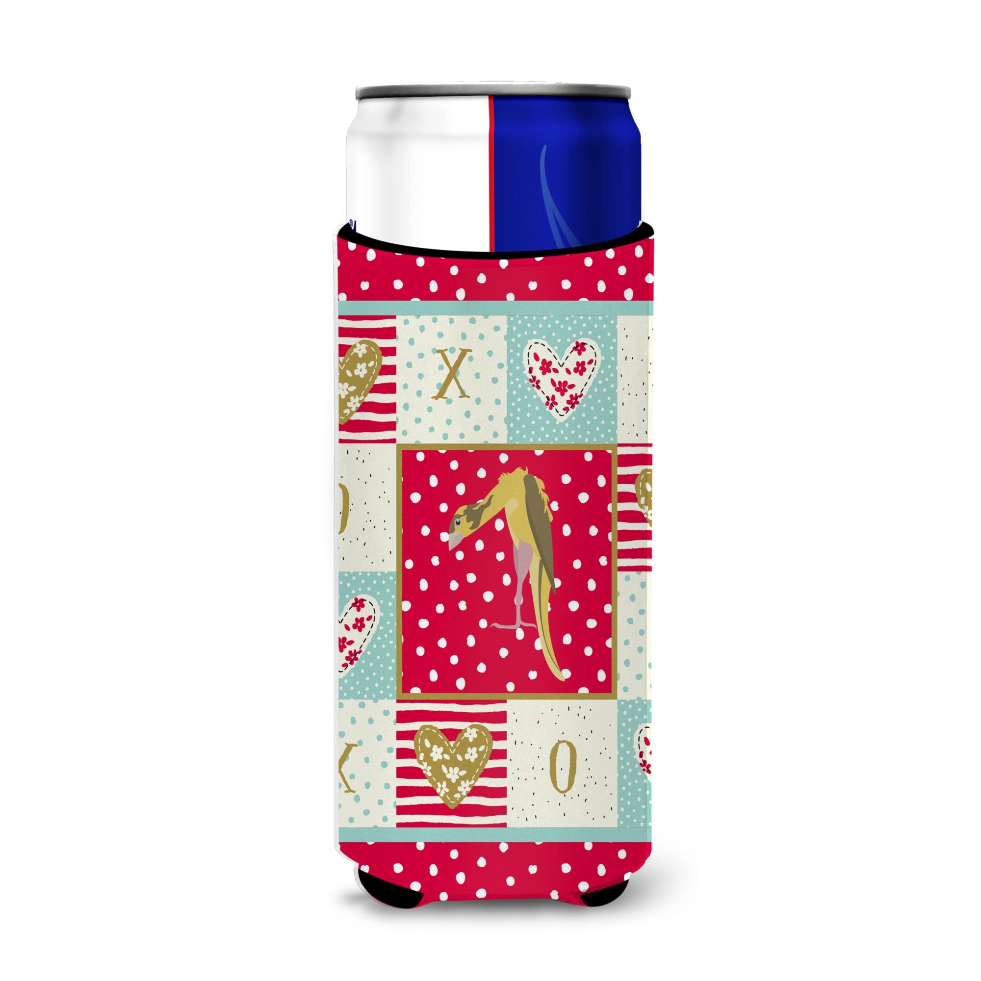 Caroline'S Treasures Ck5503Muk Jibso Canary Love Michelob Ultra Hugger For Slim Cans Cold-Beverage-Koozies, Multicolor